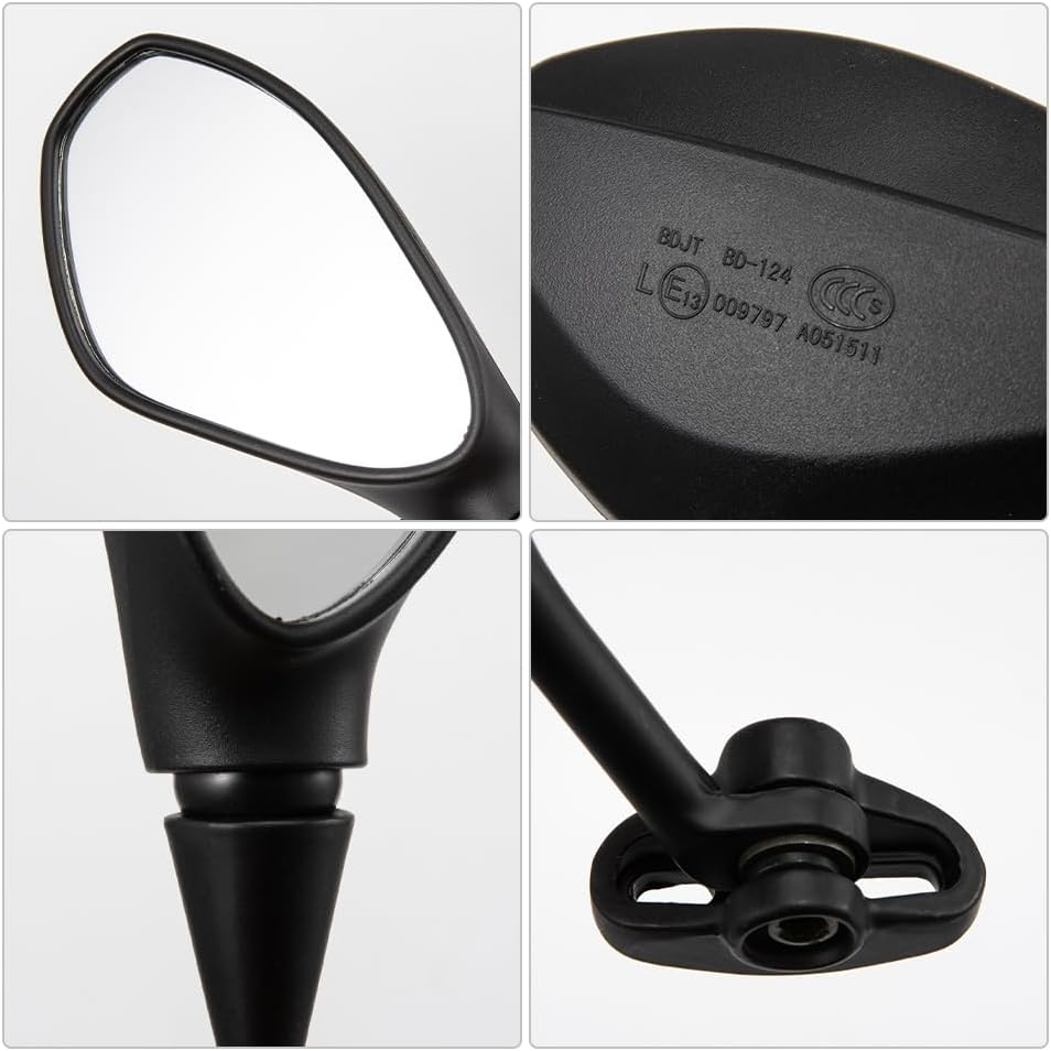 Motorcyclce Mirrors Rearview Mirror Motorbike Side Mirror Fit for CBR600/CBR900/CBR1000 - Black-5505 image number 6