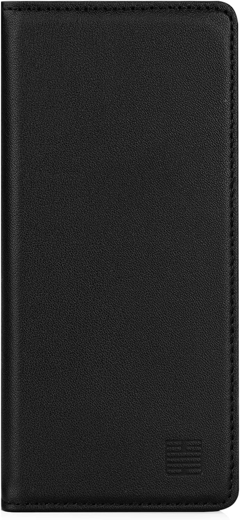32Nd Classic Series 2.0 - Real Leather Book Wallet Flip Case Cover for Sony Xperia 5 V (2023), with RFID Blocking Card Slot, Magnetic Closure and Built in Stand - Black image number 3