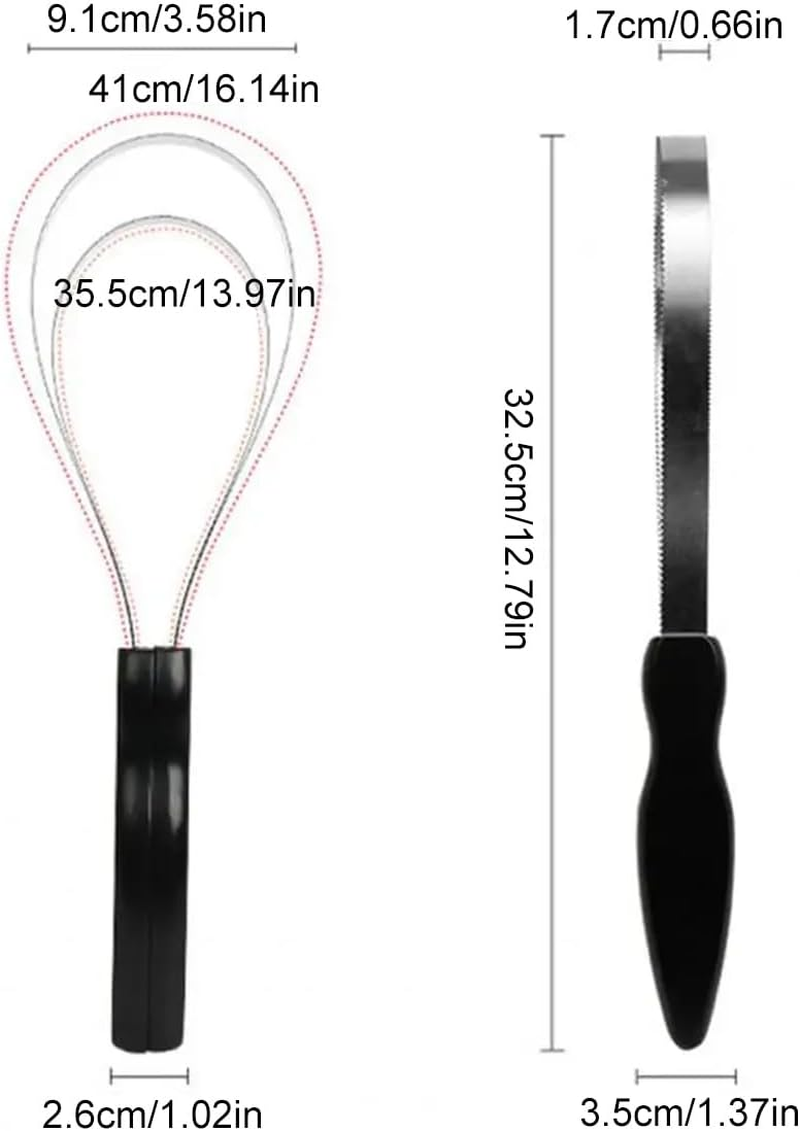 Heavy-Duty Serrated Horse Sweat Scraper | Double-Sided Grooming Tool for Horses and Large Animals | Equestrian Supplies for Mud and Hair Removal image number 6