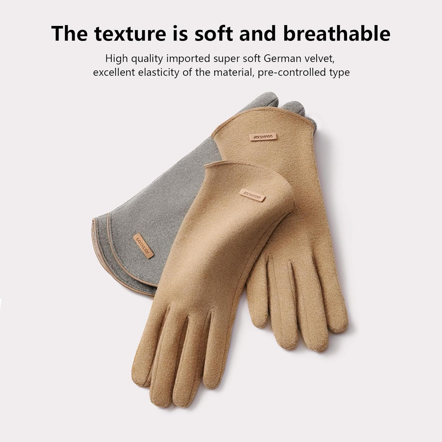 ZVCXOE Women'S Winter Gloves Two-Finger Design Easy to Touch Screen Outdoor Winter Soft Windproof Cold-Proof Lightweight Fashionable Suitable for Commuting to Get off Work or School Cycling