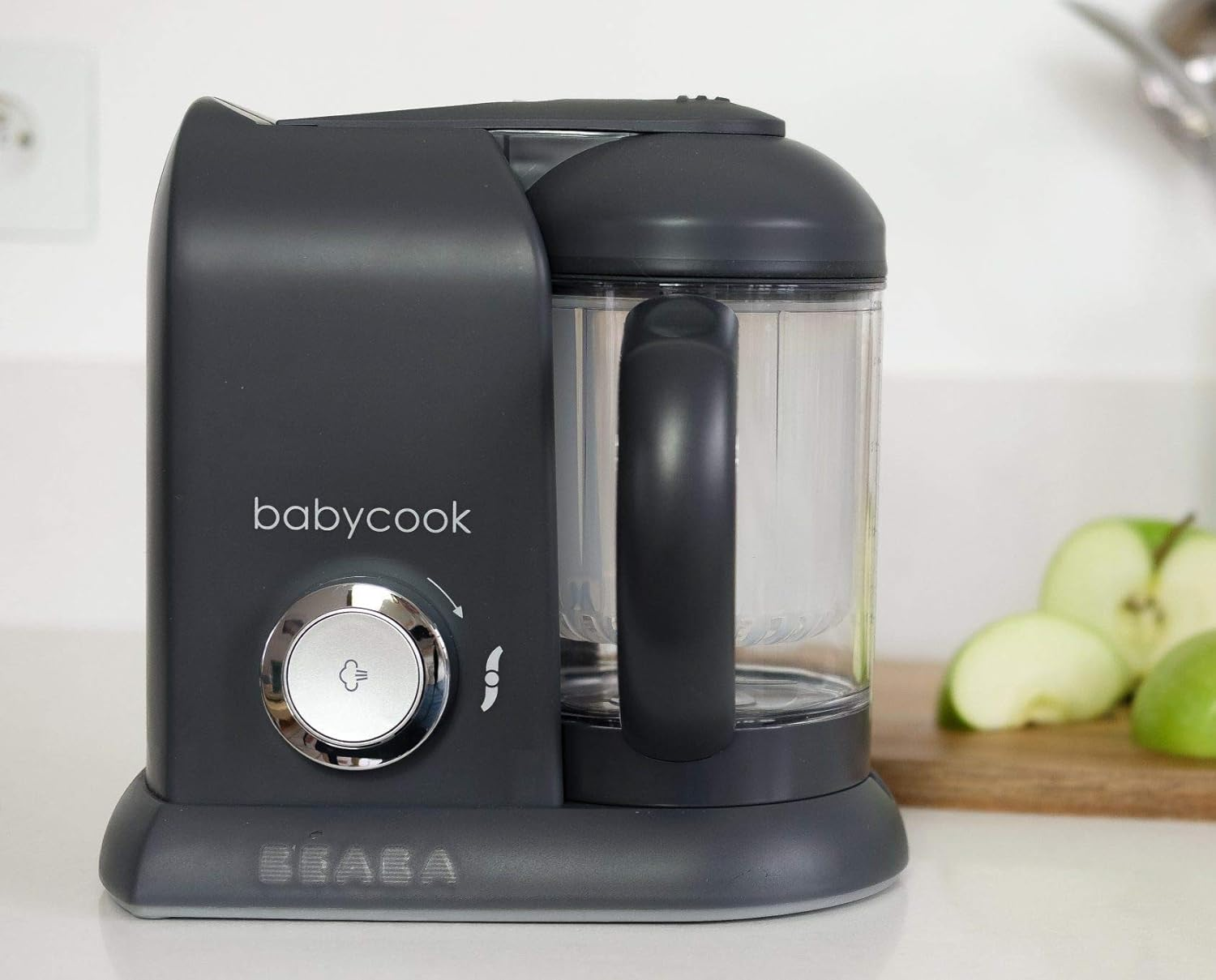 BEABA Babycook Solo Baby Food Maker, 4 in 1 Baby Food Processor, Blender and Cooker Soft Steamer Cooking, Quick Food Diversification for Your Baby, Dark Grey - Grey image number 5