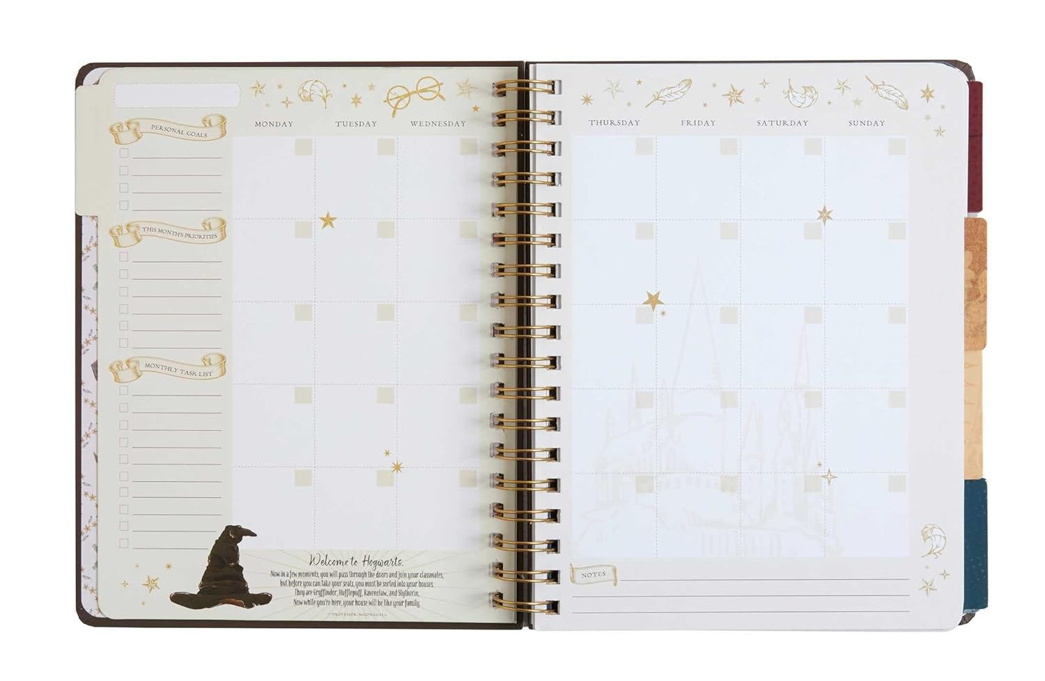 Harry Potter: Hogwarts 12-Month Undated Planner: (Harry Potter School Planner School, Harry Potter Gift, Harry Potter Stationery, Undated Planner) image number 5