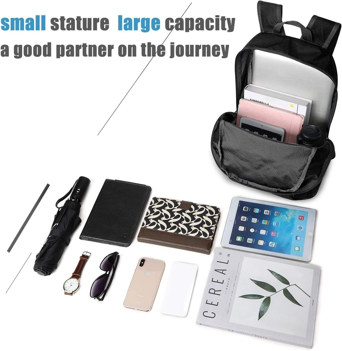 G4Free 20L Foldable Backpack Water Resistant Daypack for Outdoor Walking - A-Army Green image number 5