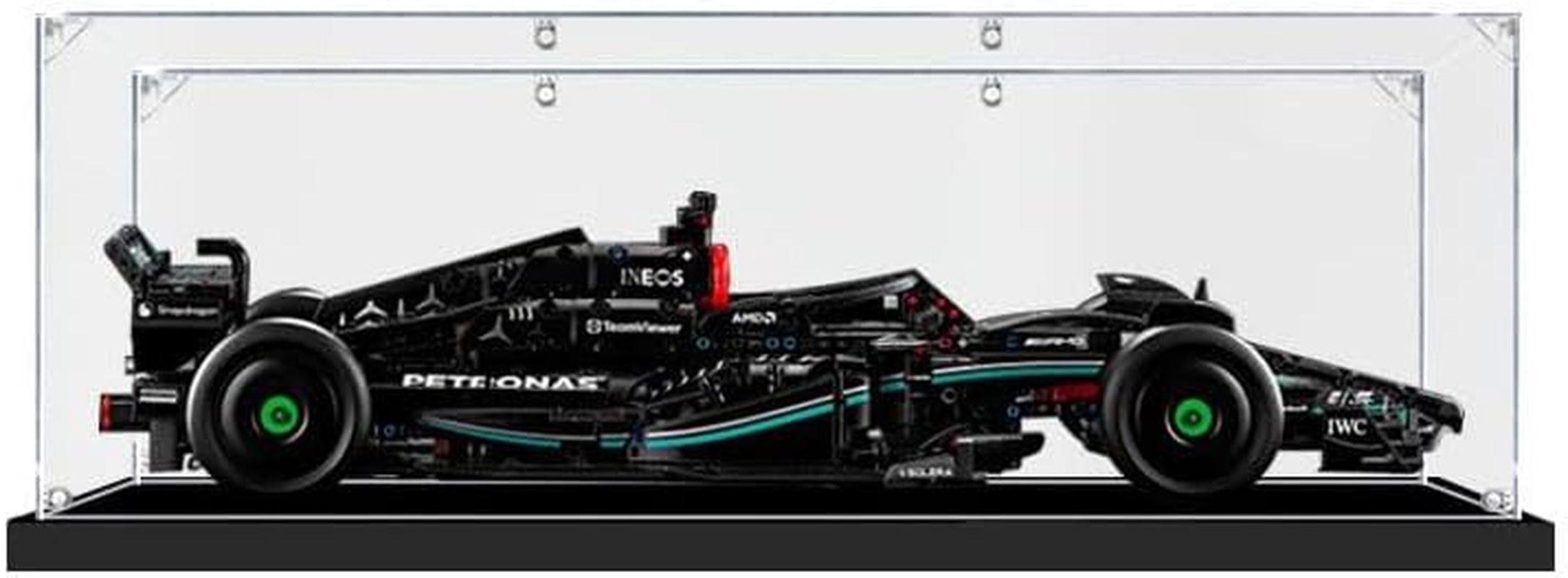 Acrylic Display Case for  42171 Technic Mercedes AMG F1 W14 E Performance Figure Storage Box Dust Proof Glue Free