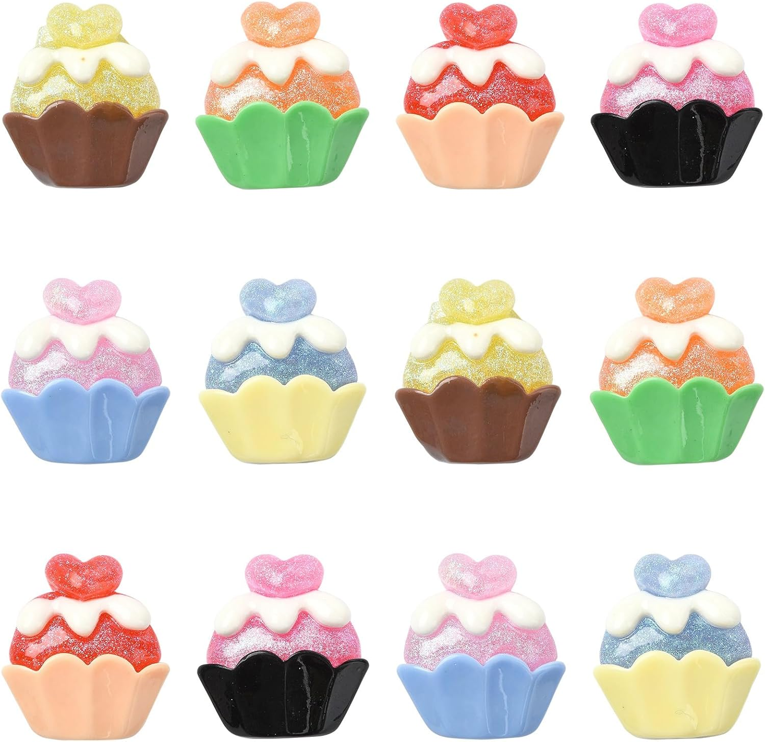 Airssory Insect Breakfast Fruit Crown Resin Flatback Pendant for DIY Jewelry Embellishment Craft Phone Bag Shoes Art Nails