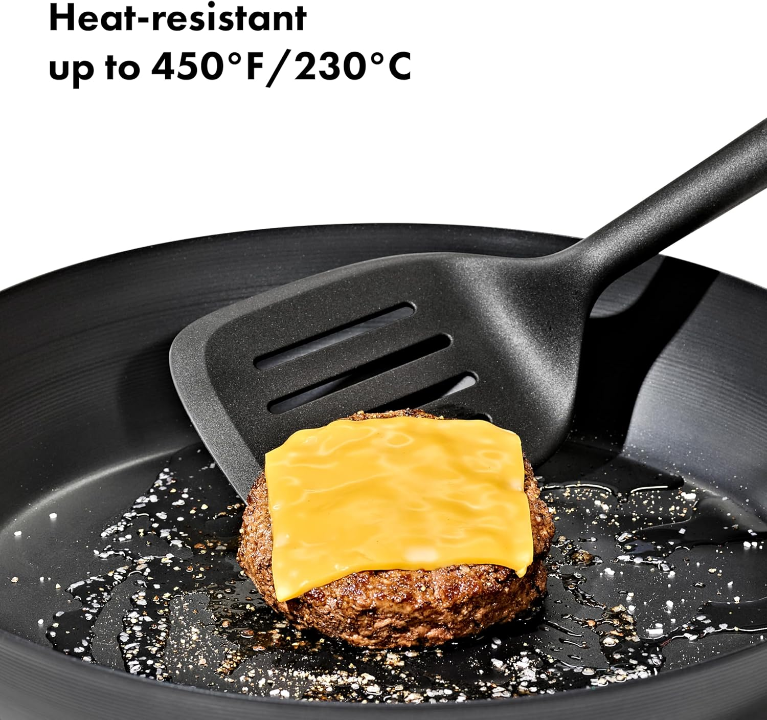 OXO Cooking Spatula, Black, 0719812029030 image number 5