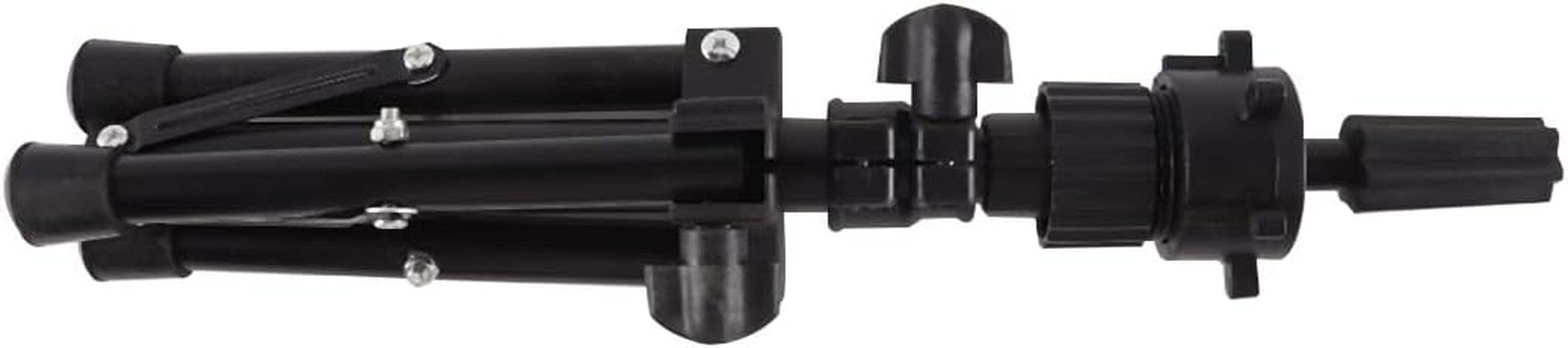 Gorise Mini Adjustable Mannequin Head Stand Tripod Hairdressing Wig Display Stand for Hairdressing Training Black Stainless Steel image number 4