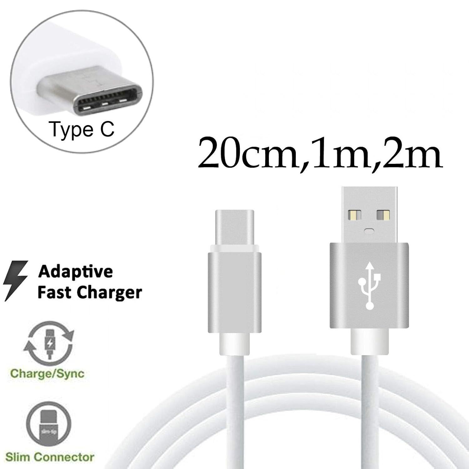 Type-C Fast Data Charger USB Cable for Samsung Galaxy A11 A21S A31 A42 A51 A71 (1) image number 3