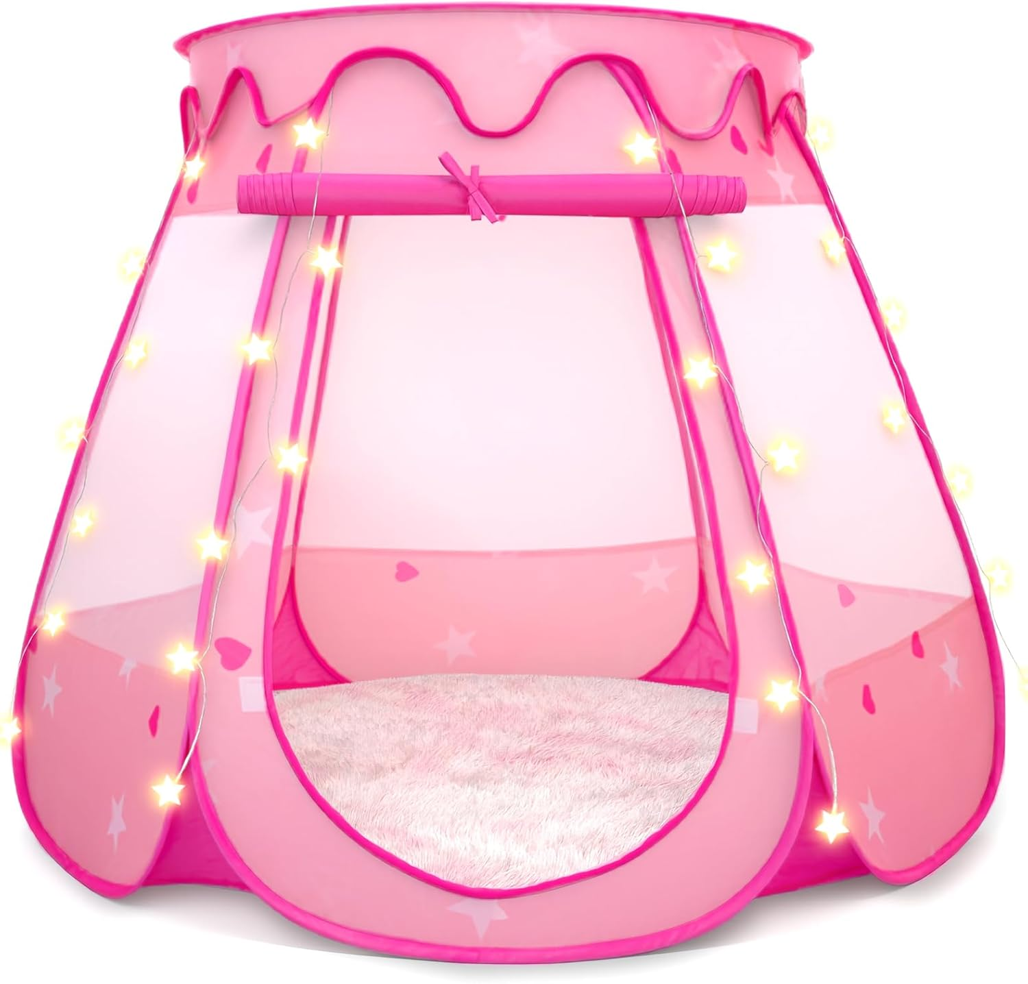 Ball Pit for Toddlers Girls Toys with 50 Balls, Toys for Girl Birthday Gift,Pop up Kids Tent for Indoor Outdoor with Carry Bag (50 Ball Pit Balls Included) image number 1