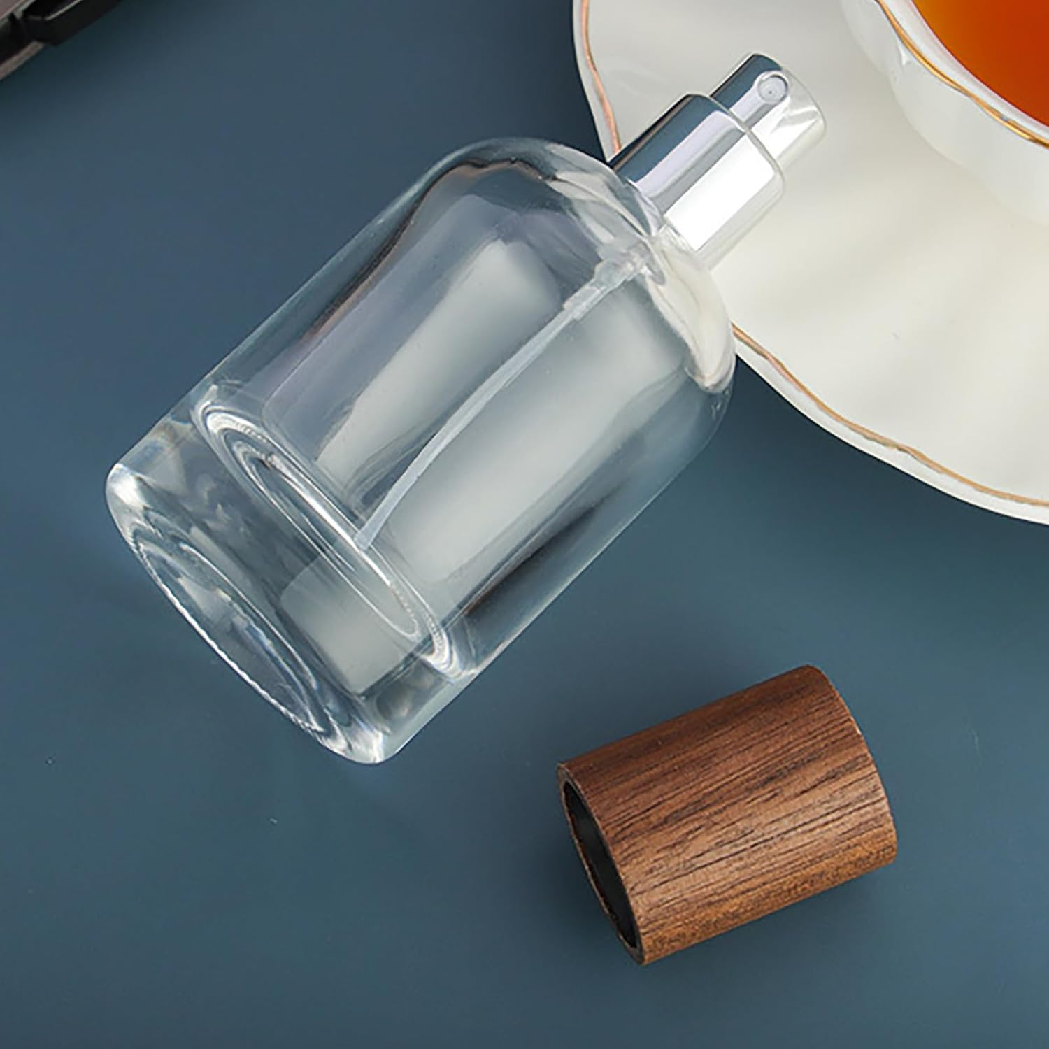 50Ml Glass Perfume Atomizer Sprayer Empty Perfume Spray Bottles Fine Mist Container Perfume Dispenser Travel Size Clear image number 6