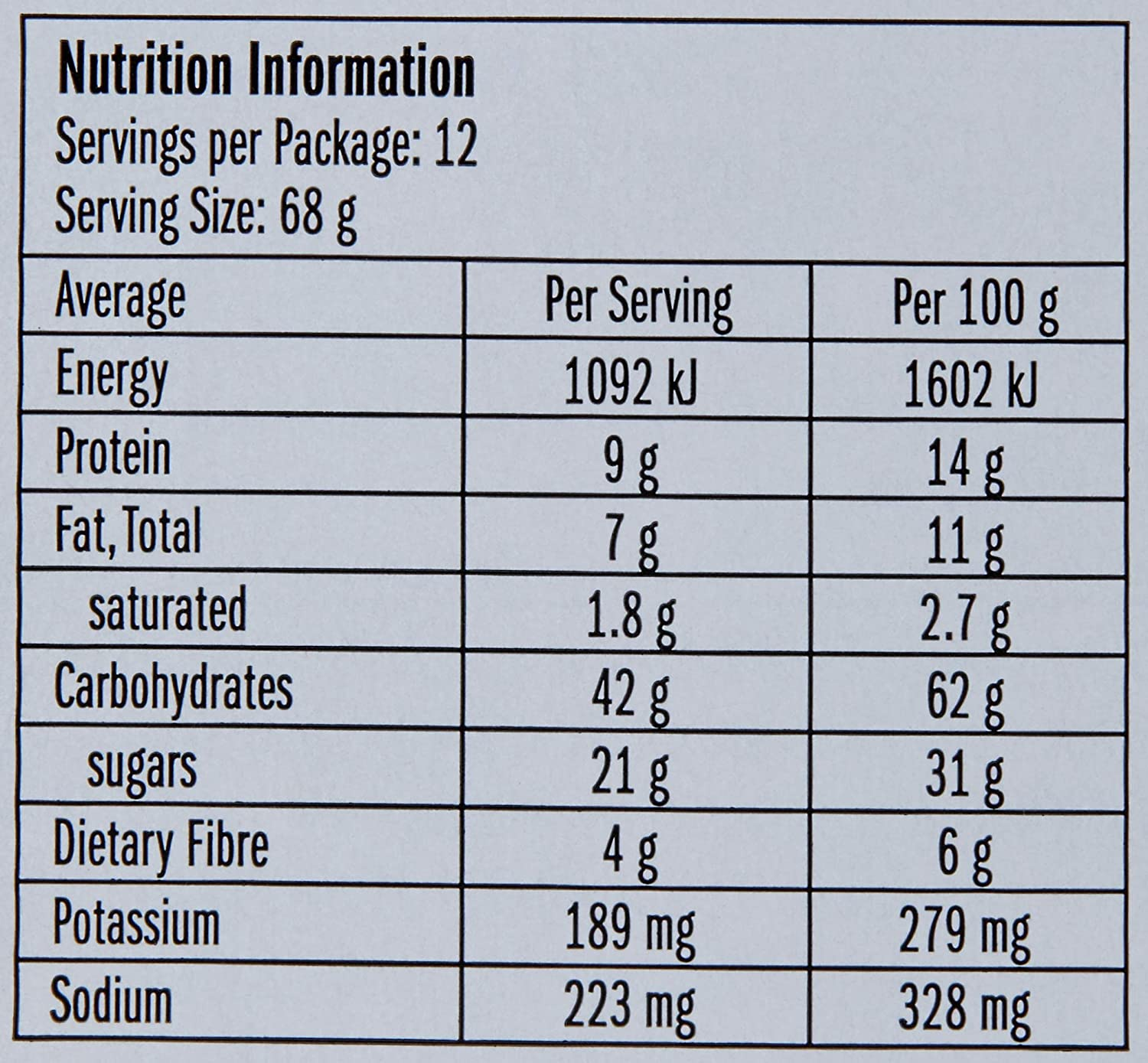 CLIF BAR - White Chocolate Macadamia Nut Flavour - Made with Organic Oats - Non-Gmo - Plant Based - Energy Bars - 68G. (12 Pack) image number 2