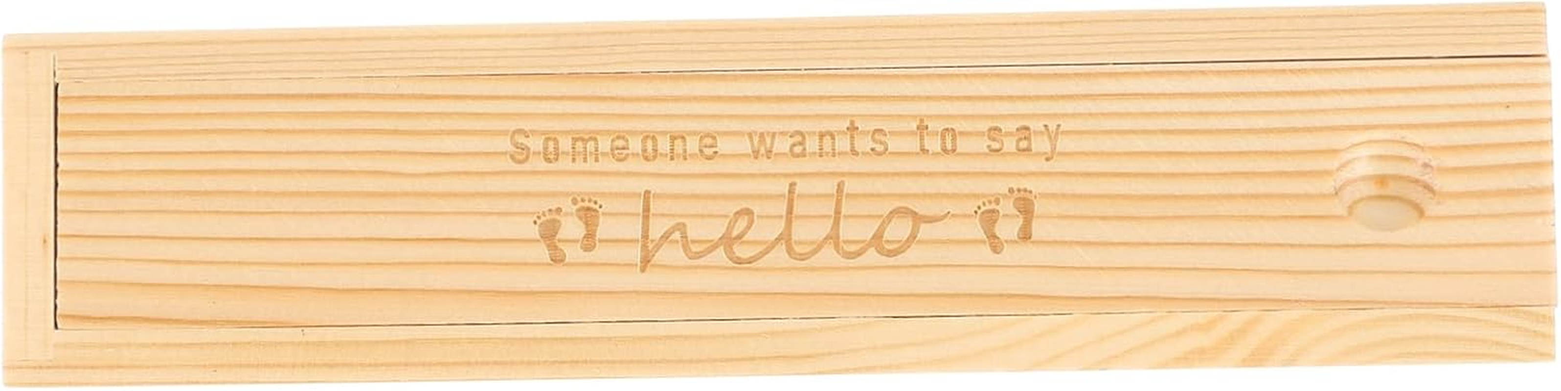 Pregnancy Test Holder Wood Box Announcement Scratchies for Newborn Keepsake Organizer image number 6