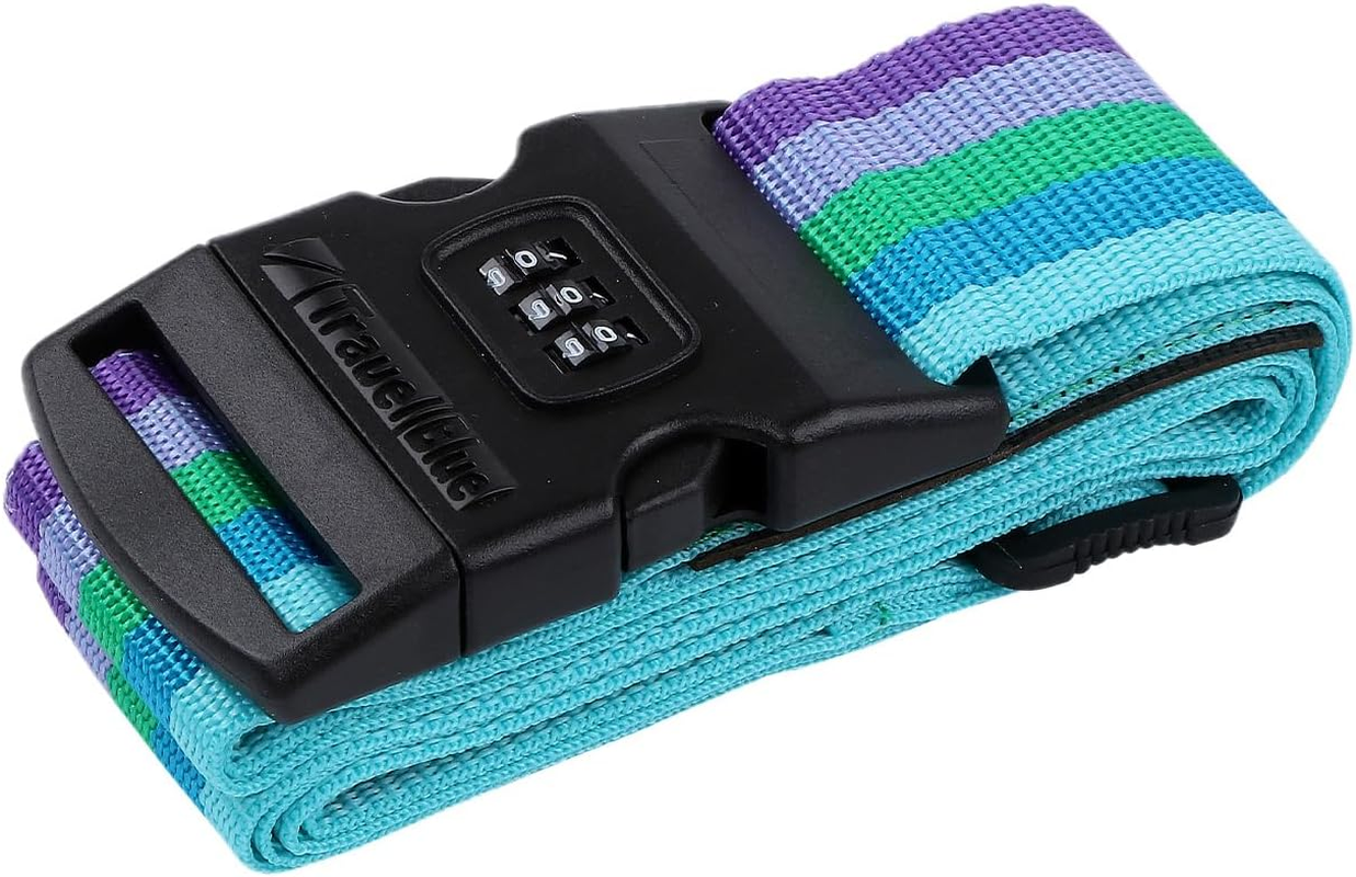 Travel Blue Luggage Straps &ndash; Adjustable Suitcase Straps in Multiple Sizes and Colours (Purple, 3-Dial (200Cm))