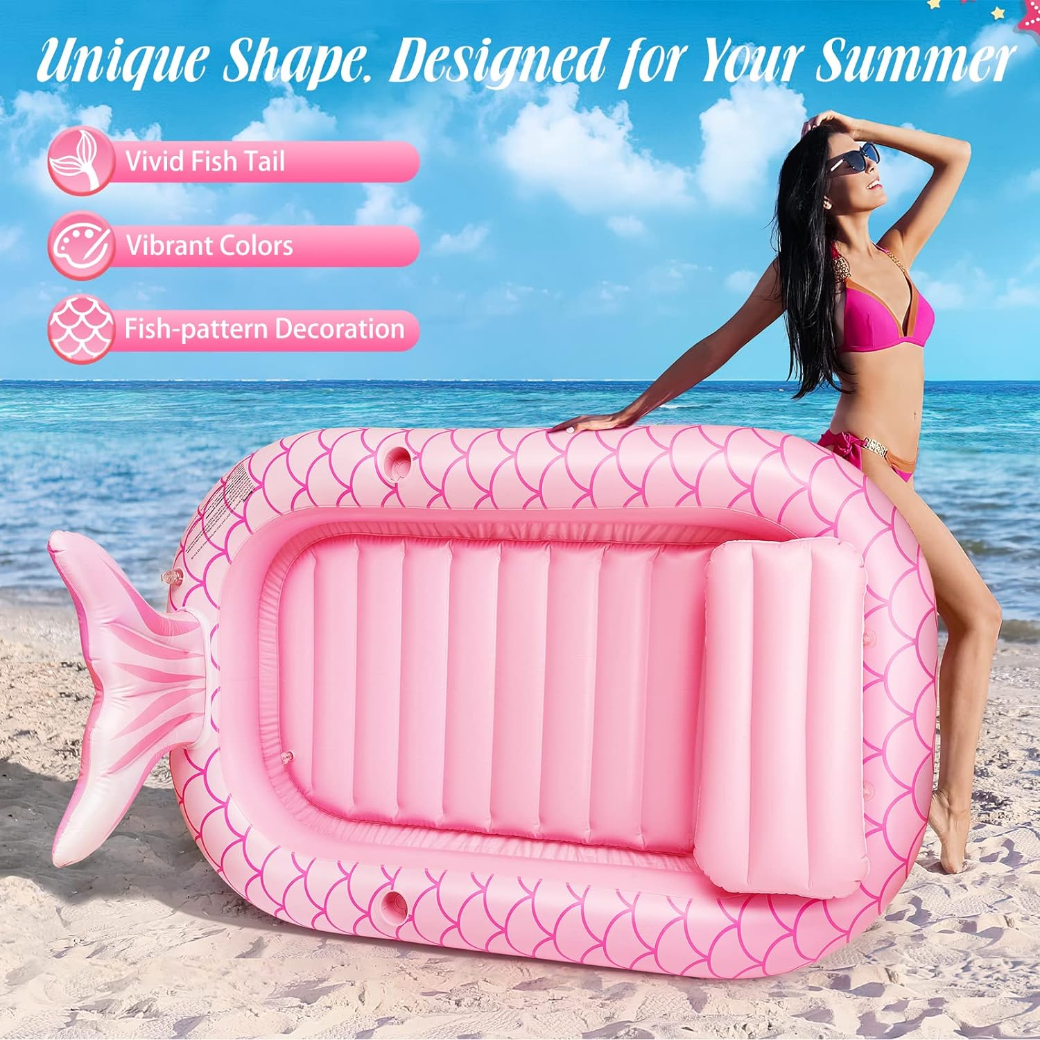 Heysplash Inflatable Pool Float, Luxury Portable Water Float, Water Mattress, Summer Toy for Children and Adults image number 5