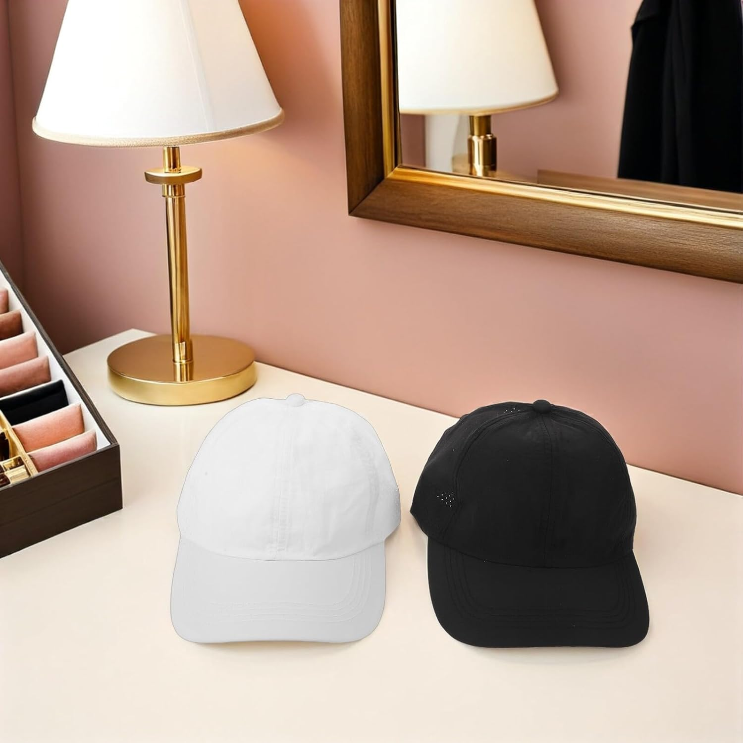 FOMIYES 2Pcs Women'S Sports Cap Breathable Baseball Cap for Running Workout Gym High Ponytail Comfortable Fit Pack for Outdoor Athletic Activities image number 5