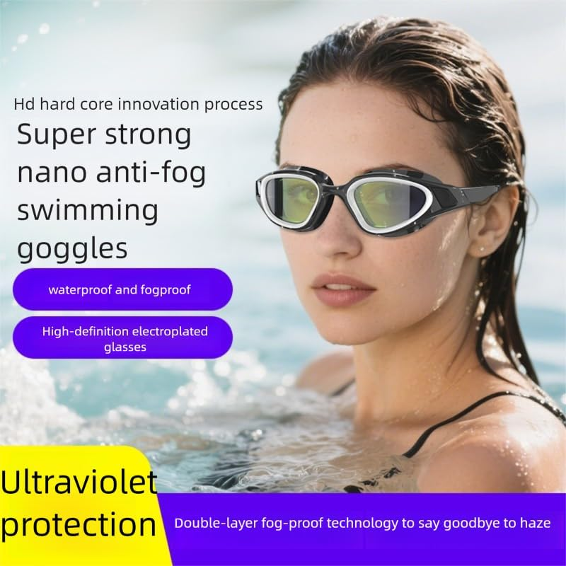 Swim Goggles, Anti-Fog Anti-Uv High-Definition Goggles, No Leakage Swimming Goggles, for Adult Men Women image number 5