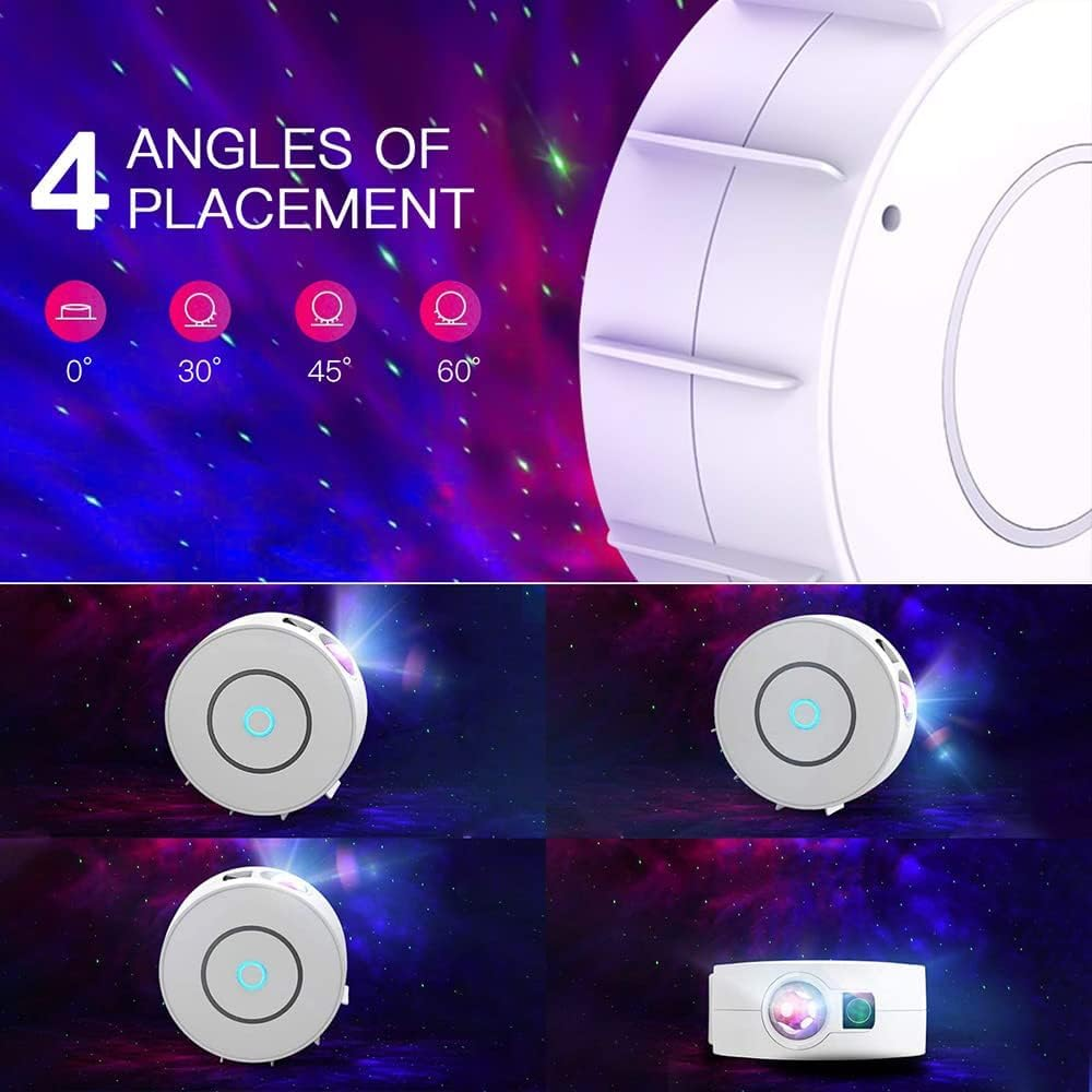 Star Projector Galaxy Light for Bedroom, Smart APP & Voice Control Nebula Projector, Perfect Christmas Hoom Decor Compatible with Alexa & Google Home, Rotatable and Adjustable Cloud Stars