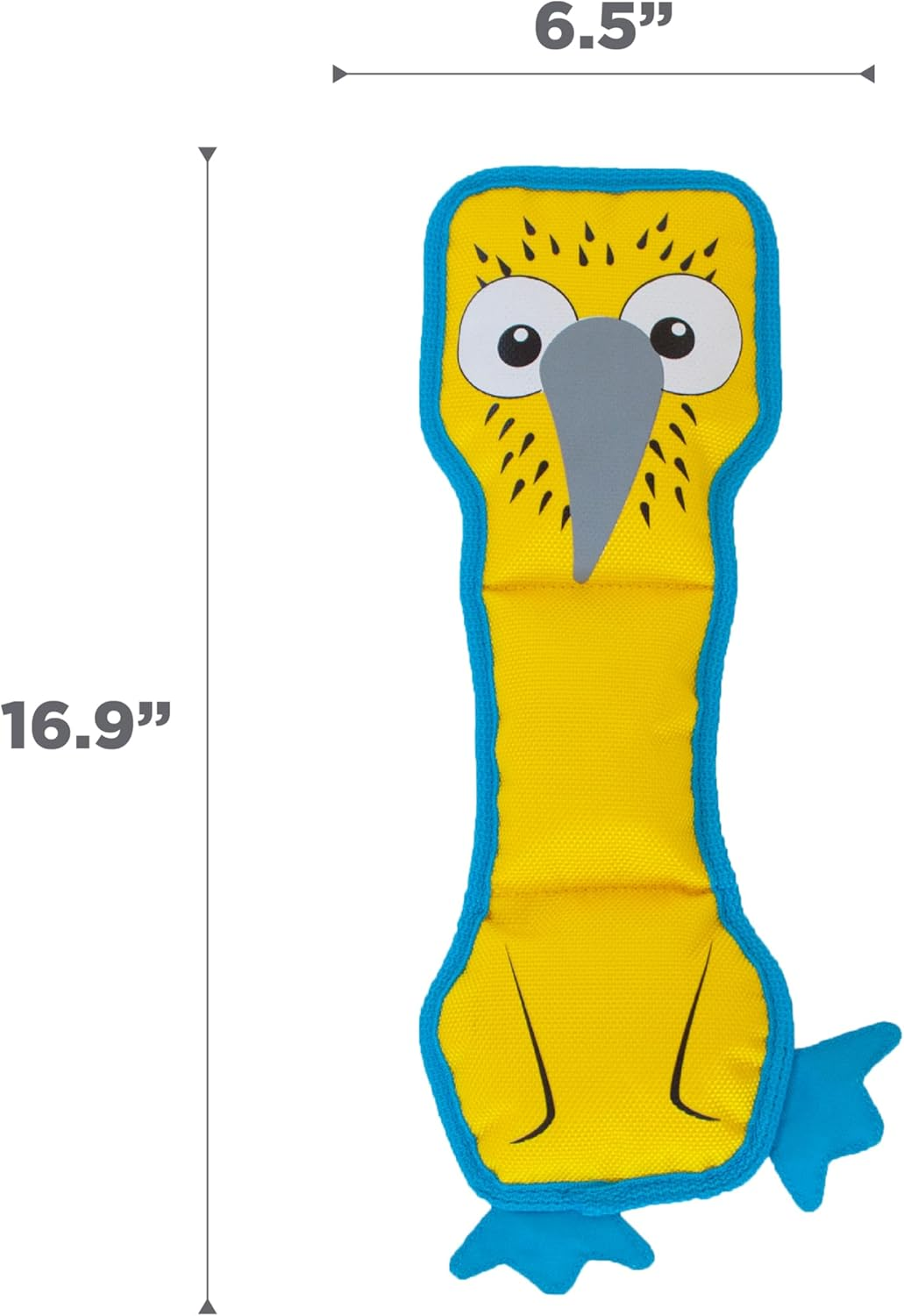 Fire Biterz Durable Tough Dog Toy Made with Firehose Material, Tough Plush Toy for Dogs by Outward Hound, Medium, Boobie image number 4