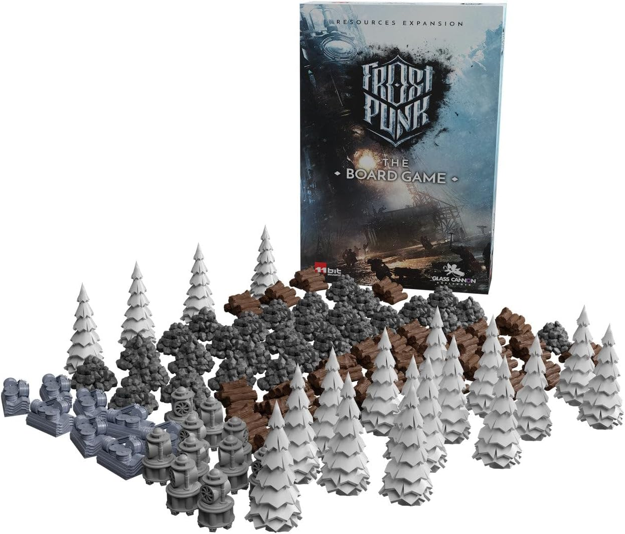Rebel Glass Cannon Unplugged Frostpunk Resources Expansion the Board Game