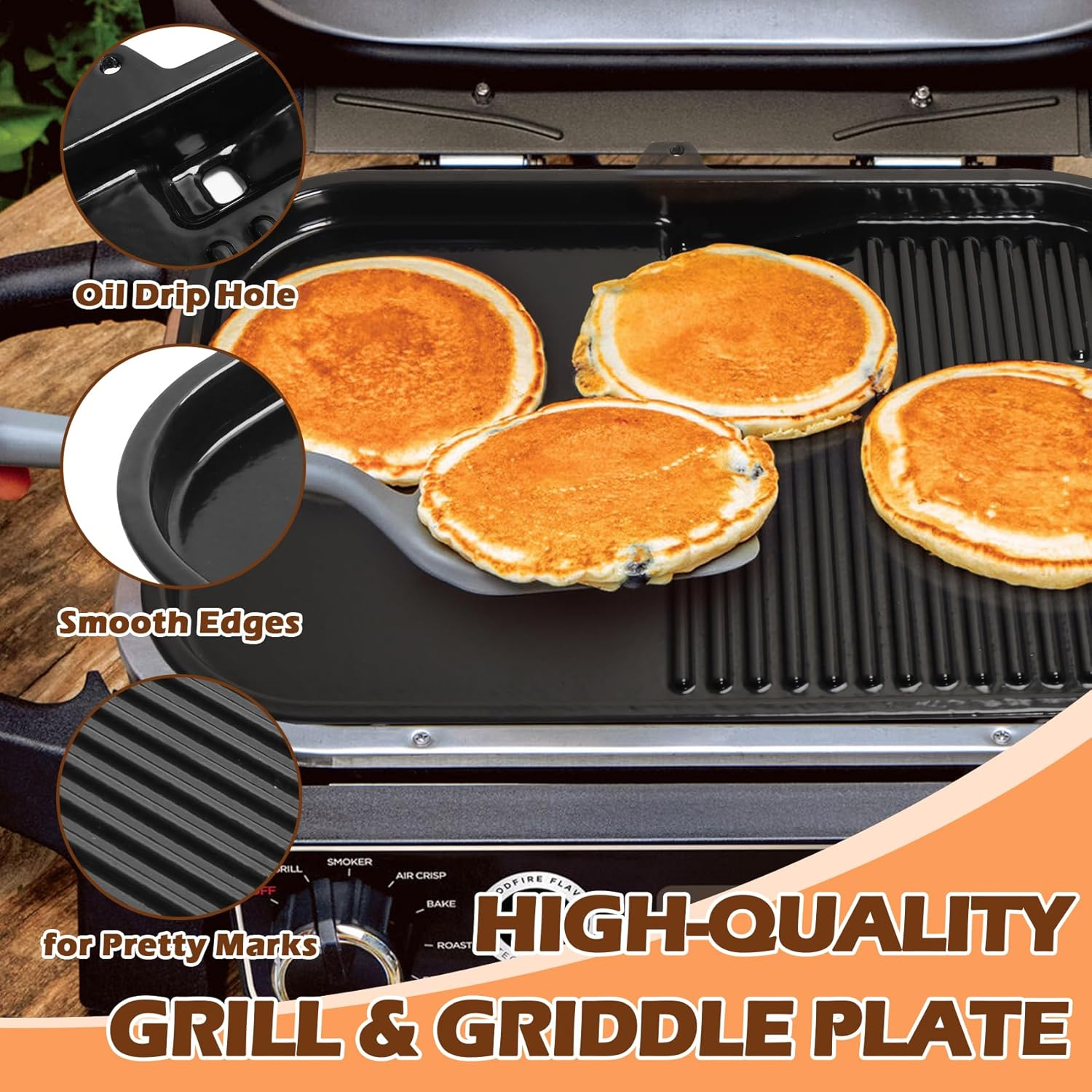 MOASKER Griddle Plate for Ninja XL OG951 OG850 OG952 Grill Accessories image number 2