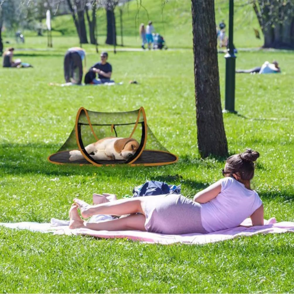 HPAMR Cat Tent Outdoor, Pet Enclosure Tent, Pop up Crate, Portable Cat Mesh Tents Pet Cage, Indoor Playpen Portable Exercise Tents, Pet Playpen, Foldable Kennel image number 6