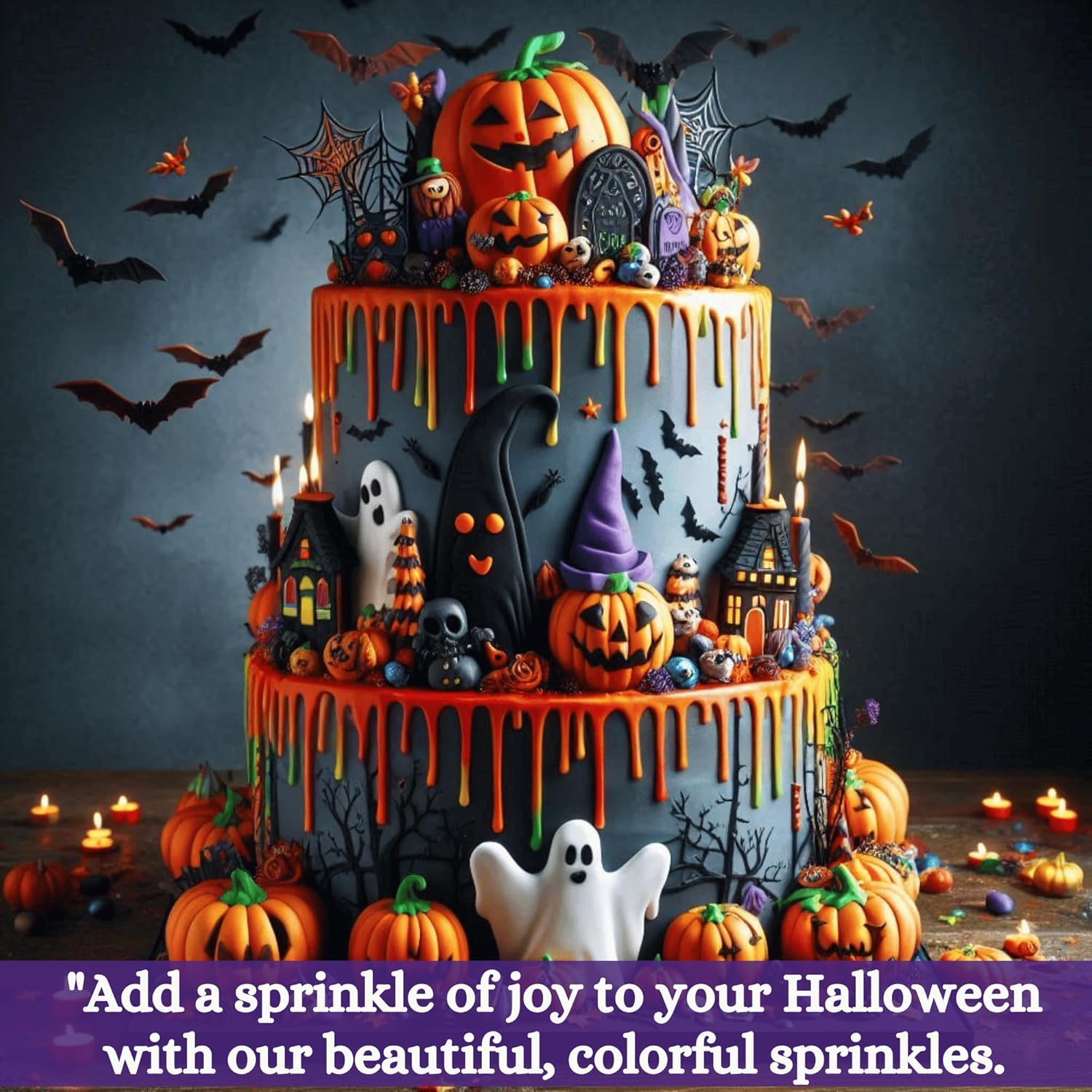 Confect Hallloween Sprinkles Box- 2 Oz (HLWN BOX-02) image number 1