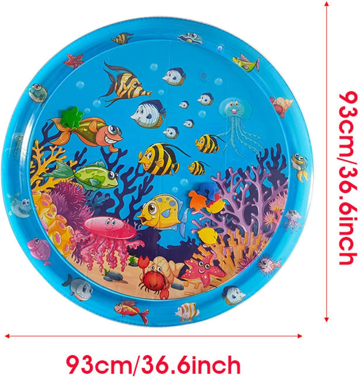 CHENRI Summer Water Mat for Pets, Sensory Water Play Mat for Cats, Summer Water Play Mat, Interactive Cat Toy, Water Mat Water Toy for Cats, Dogs (G, 1) image number 5