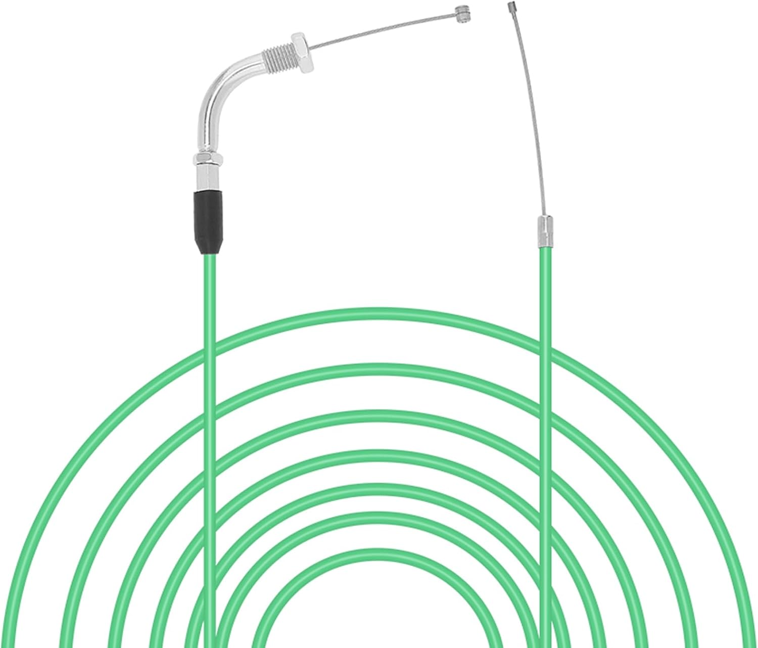 Windance 190Cm/74.8" Universal Motorcycle Refitting Throttle Cable, Adjustable Flat Slide Carburetor Throttle Cable Fit for Honda/Yamaha/Keihin GY6 Scooter ATV (Yellow)