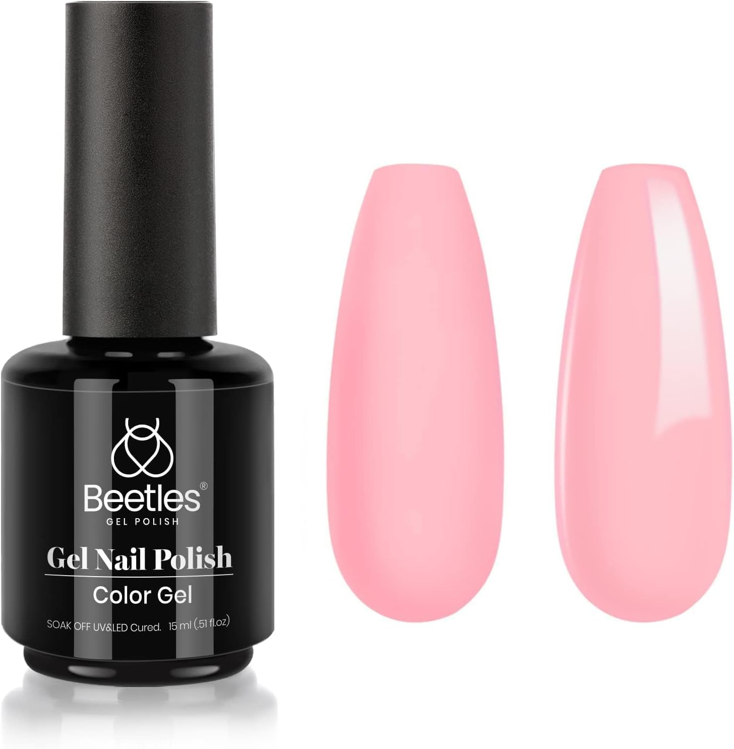 Beetles Gel Polish Gel Nail Polish 15Ml Sheer Pale Pink Gel Nail Polish Spring Nail Sheer Light White Peach Translucent Gel Polish, Soak off Uv Led Nail Lamp Gel Polish image number 6