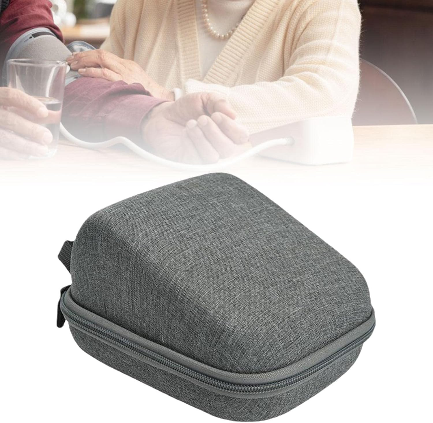 TENOL Hard Case Travel Bag Oxford Cloth for Upper Arm Blood Pressure Monitor with Cuff image number 5