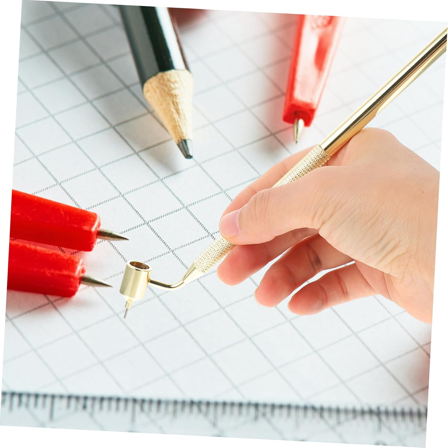 2Pcs Touch up Pen Precision Paint Pen Multi-Purpose Paint Applicator for Canvas Non-Slip Ergonomic Design Supply image number 4