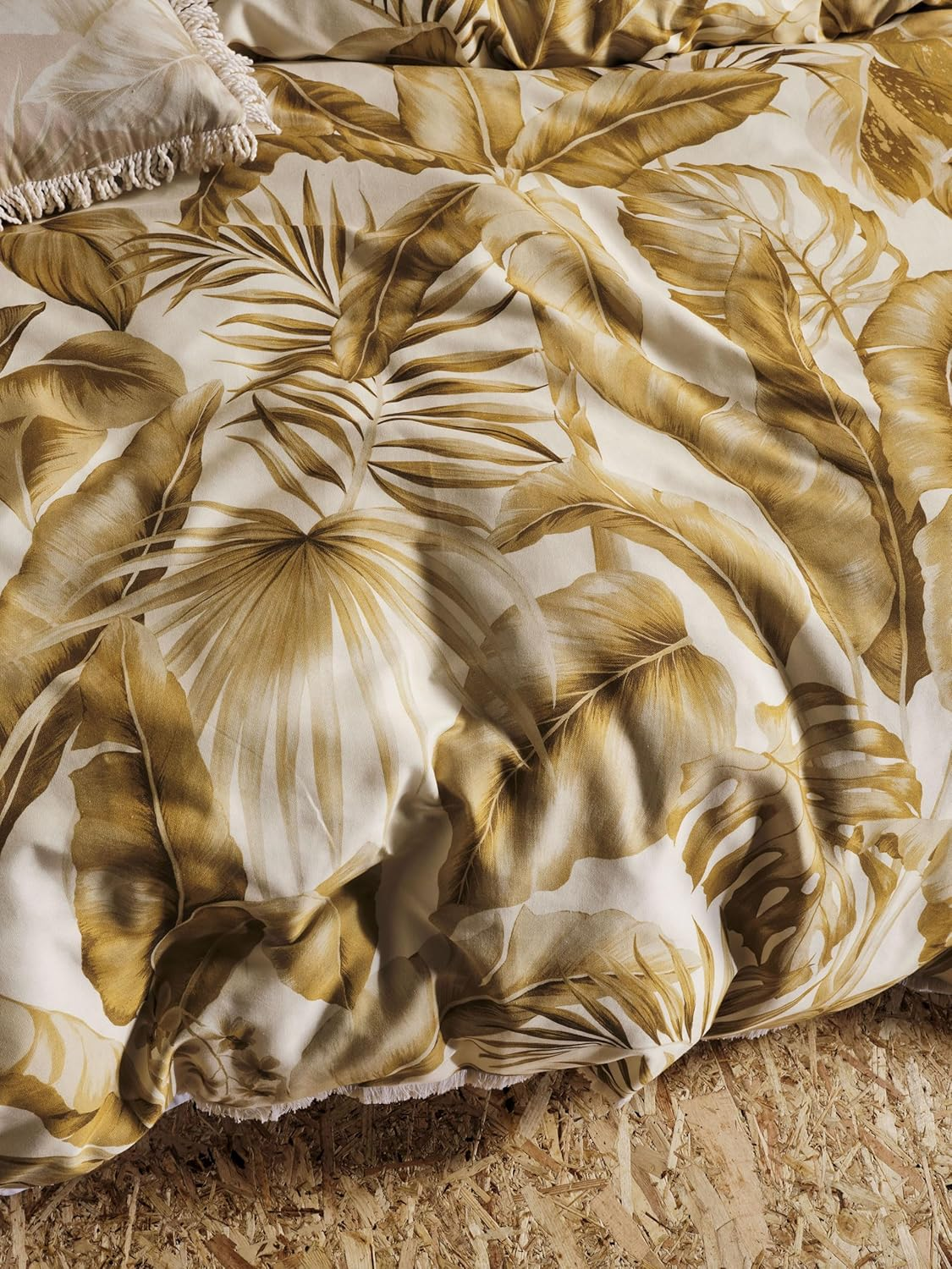 Linen House Marseille Honey Quilt Cover Set, Double Bed image number 2