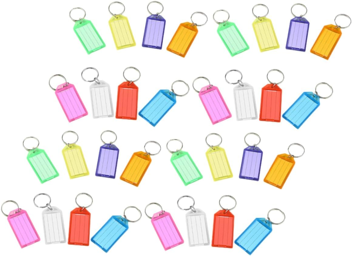 WATIIFUFU 50Pcs Travel Suitcase Tags Luggage Id Labels Funny Design Luggage Tags image number 5