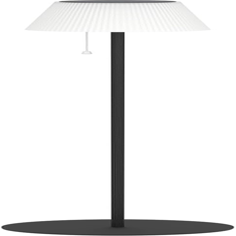 EGLO Scordiano Solar Floor Lamp, Battery Floor Lamp with Pull Switch, Wireless Solar Lamp for Indoor and Outdoor Use, Steel in Black, Plastic in White, Warm White - Cool White, IP44 image number 2