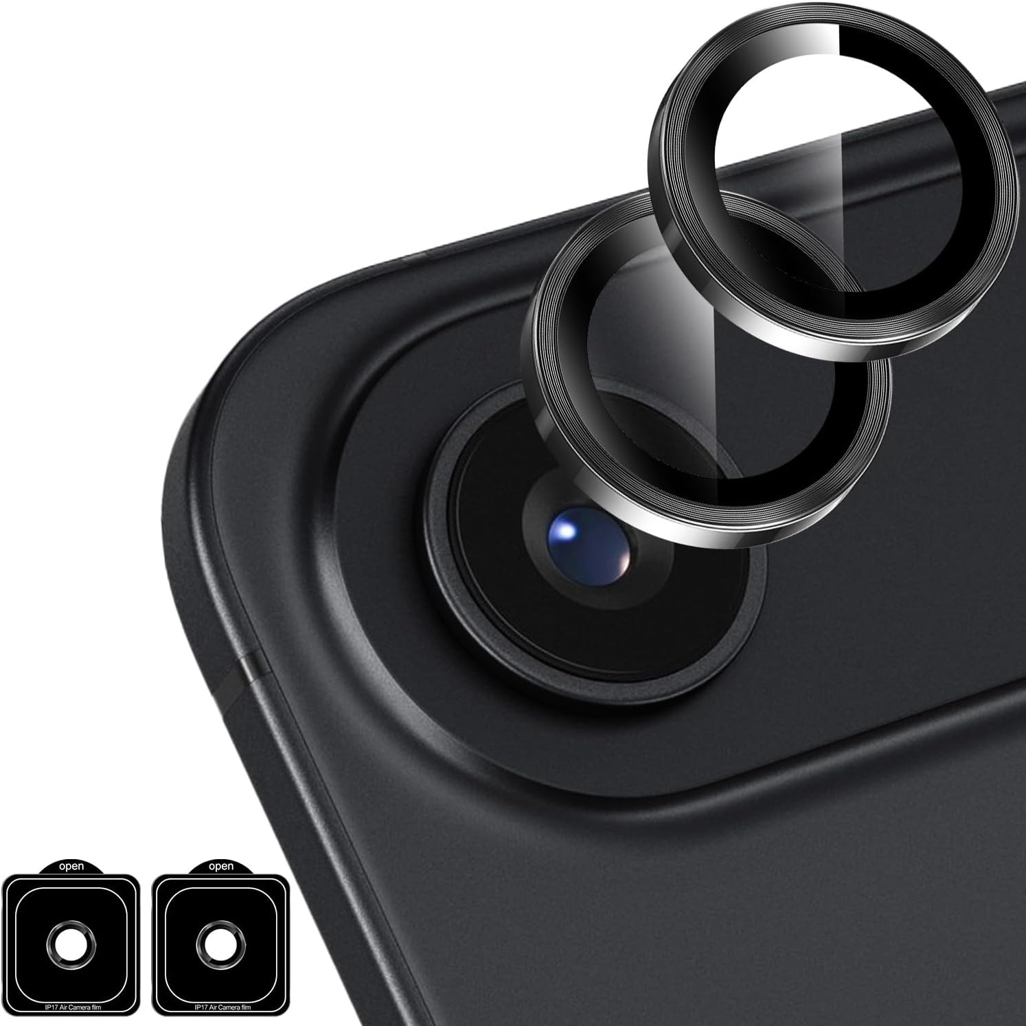 [4 Pieces] T Tersely Camera Lens Screen Protector for Iphone 14 Pro/Iphone 14 Pro Max 2022, 9H Transparent Camera Tempered Glass Grade Protective Cover - Purple