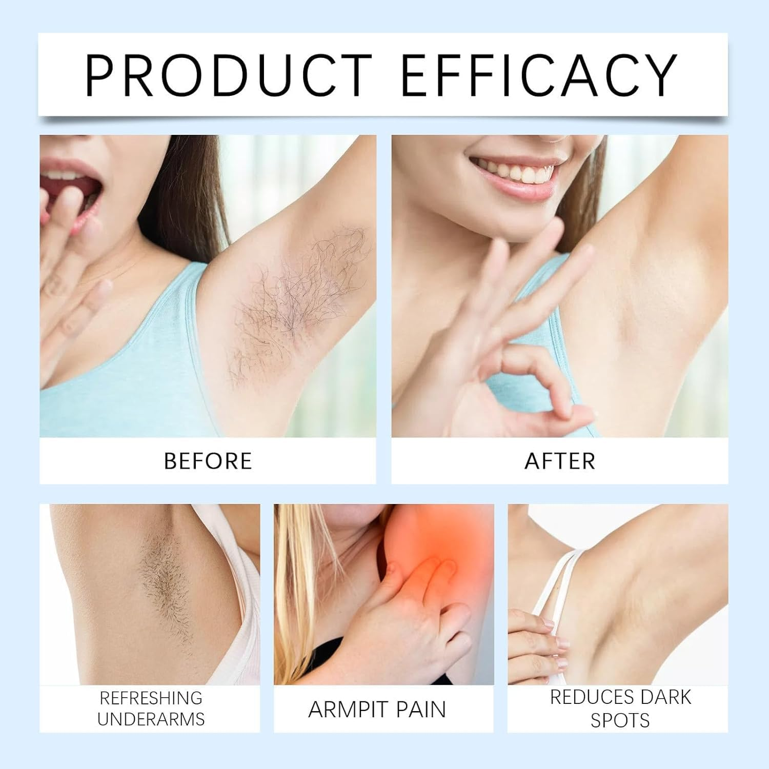 Smoothing Solution Ingrown Hair, after Shave Soothing Roll-On Serum for Underarms, Gently Cleanses Armpits Moisturizing and Soothing Skin Serum, after Shave Oil for Women, Brightens Dark Spots (1Pcs) image number 1