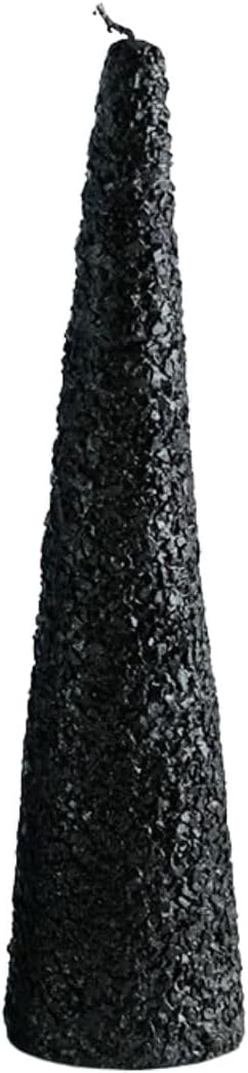 Shisei 107123 Fleck Candle Cone Medium Interior Atmosphere Lighting, Black, &Phi;2.4 X H7.9 Inches (6 X 20 Cm)
