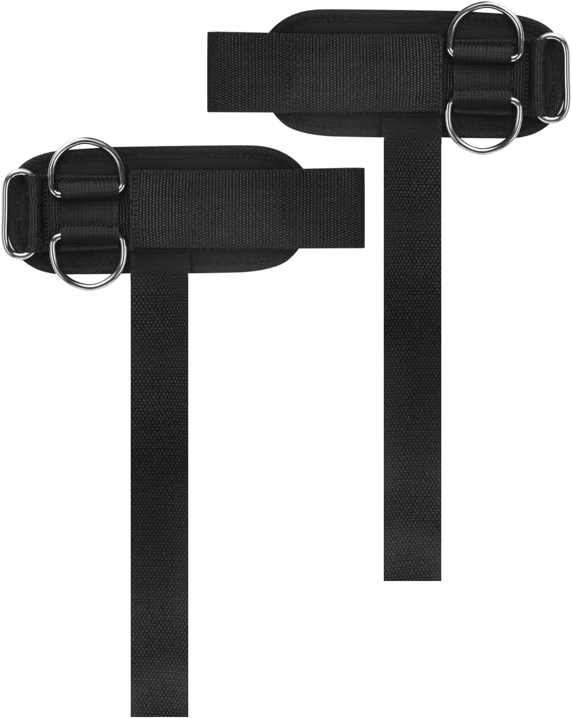 2Pcs D Ring Weight Lifting Straps,Heavy Duty Gym Wrist Straps for Cable Machines, Deadlifts,Cable Machine Workout Gym Brace Accessories for Bodybuilding Weightlifting Deadlifting