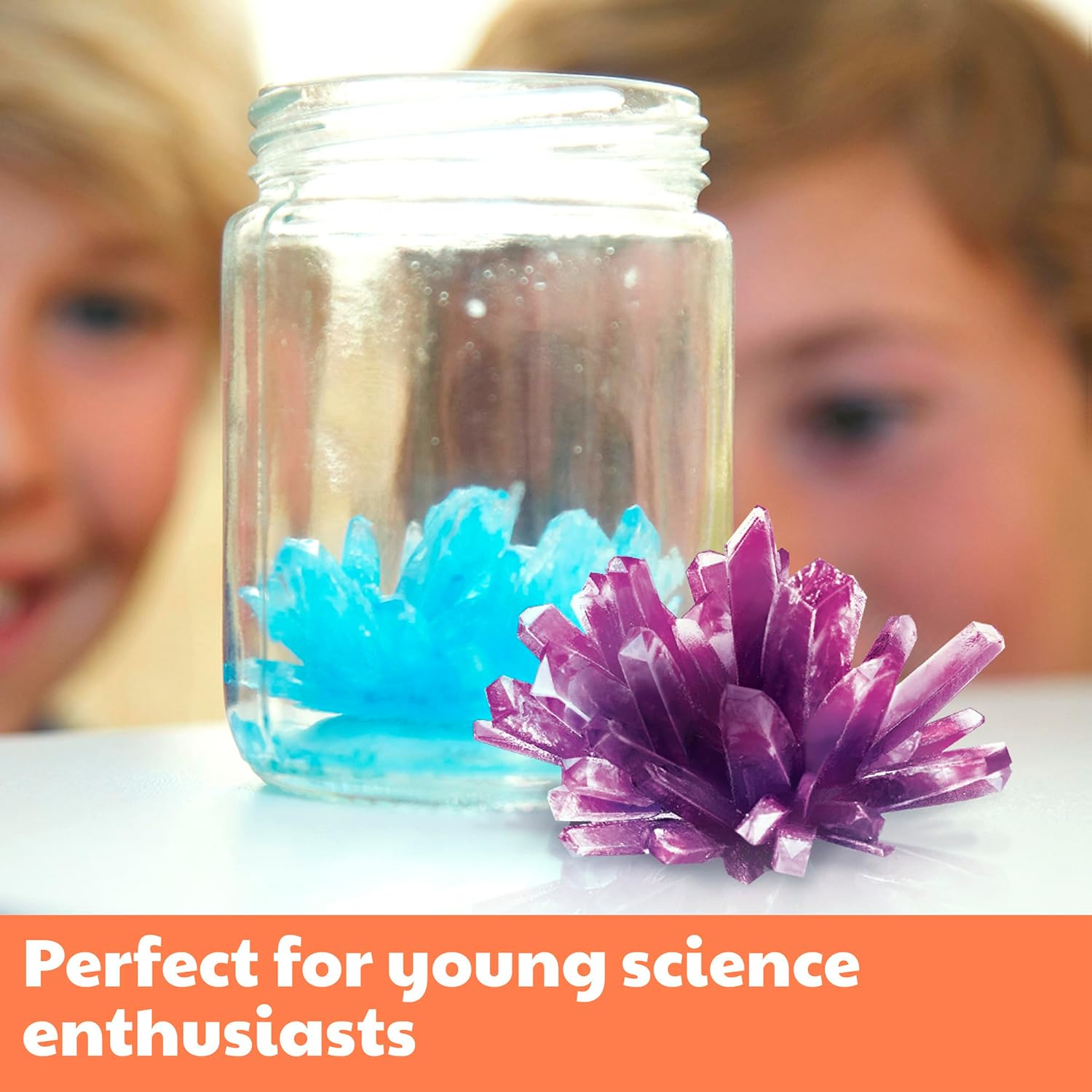 4M Crystal Growing Kit, Conduct 7 Different Crystal Growing Experiments, Inspires Creativity, Stimulates Mental Development