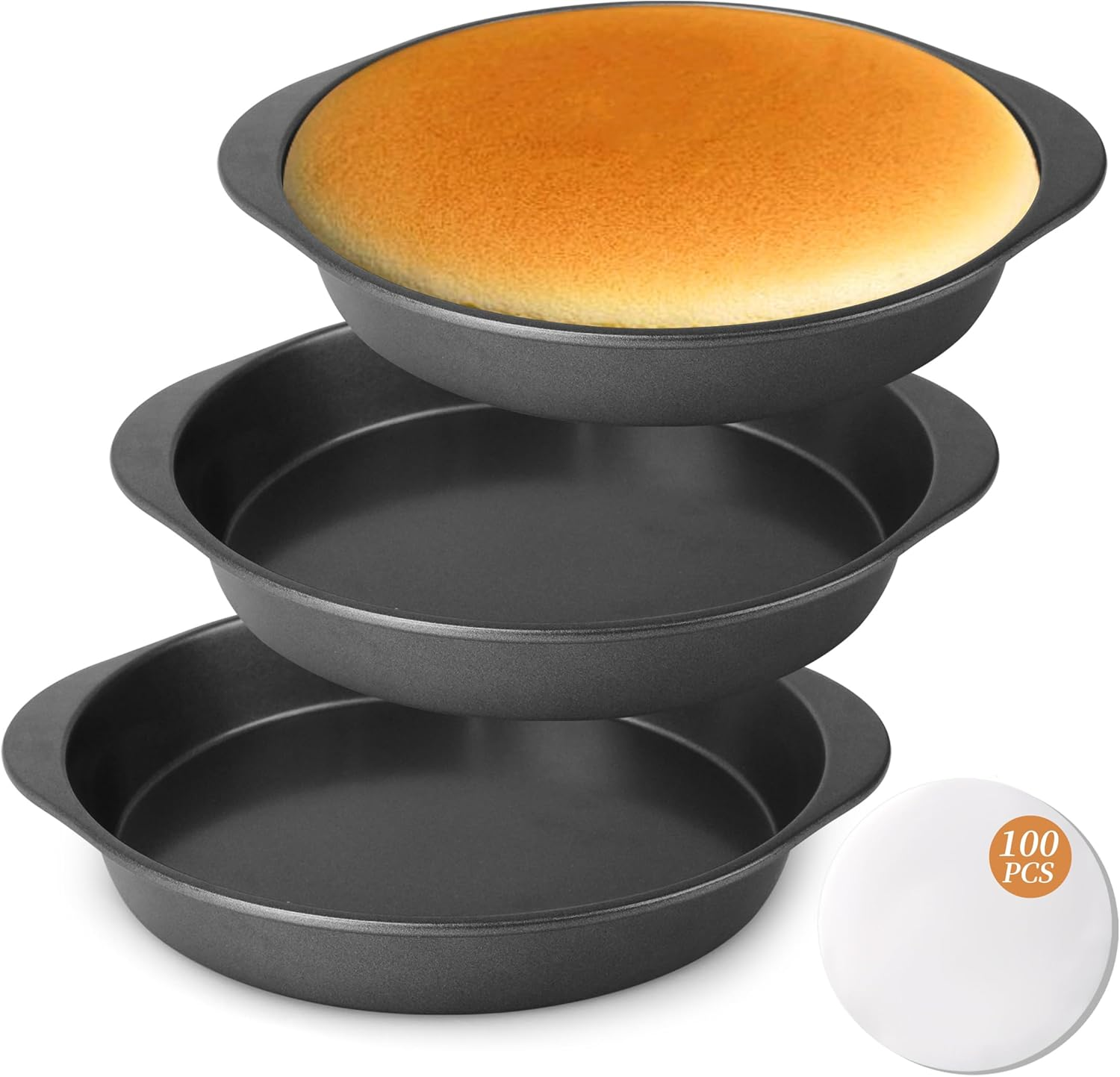 BEWOS 9 Inch Cake Pan Set