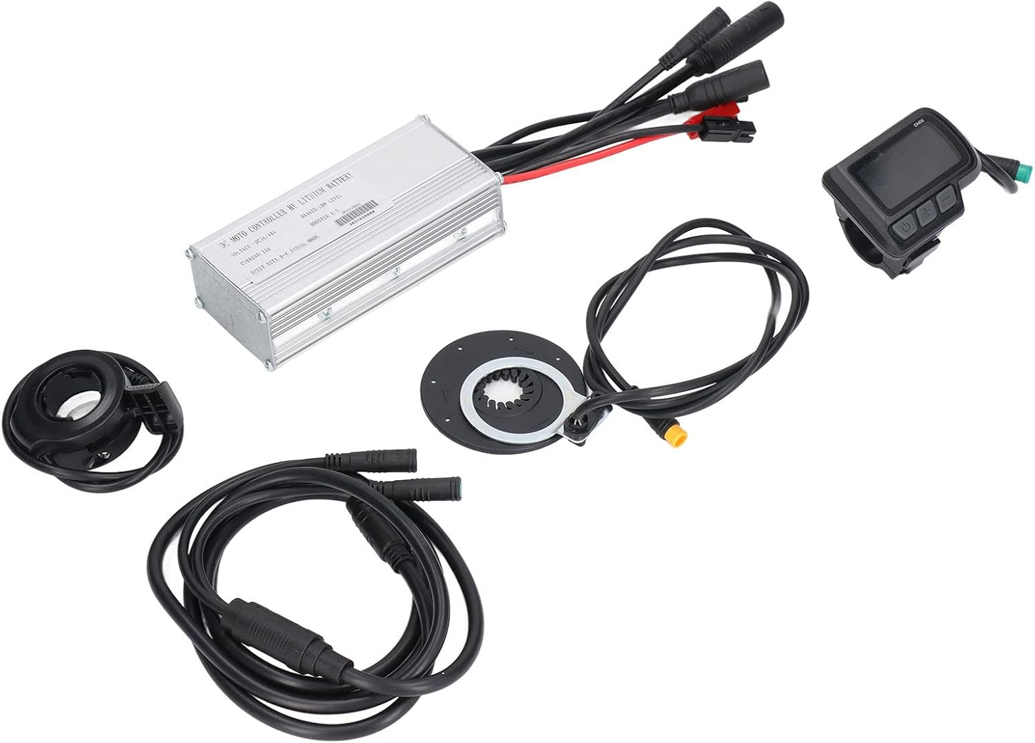 Brushless Motor, DC 36V 48V 500W Motor Brushless Controller Set Aluminium Alloy E Bike Brushless Controller with EN06 Meter, Electric Bicycle Controller for DIY Electric Bikes image number 3