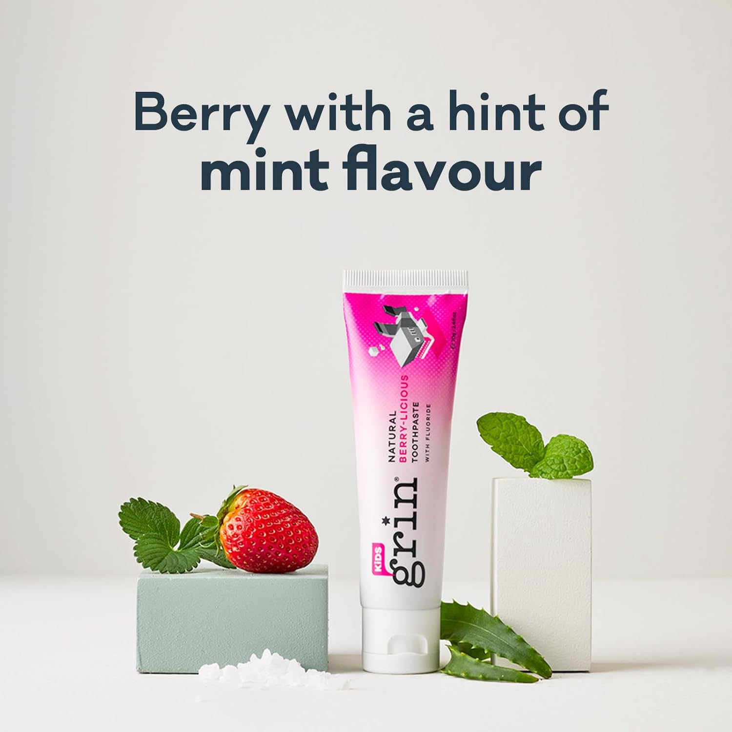 Grin Kids Natural Berry-Llicious Toothpaste with Fluoride 70G image number 5