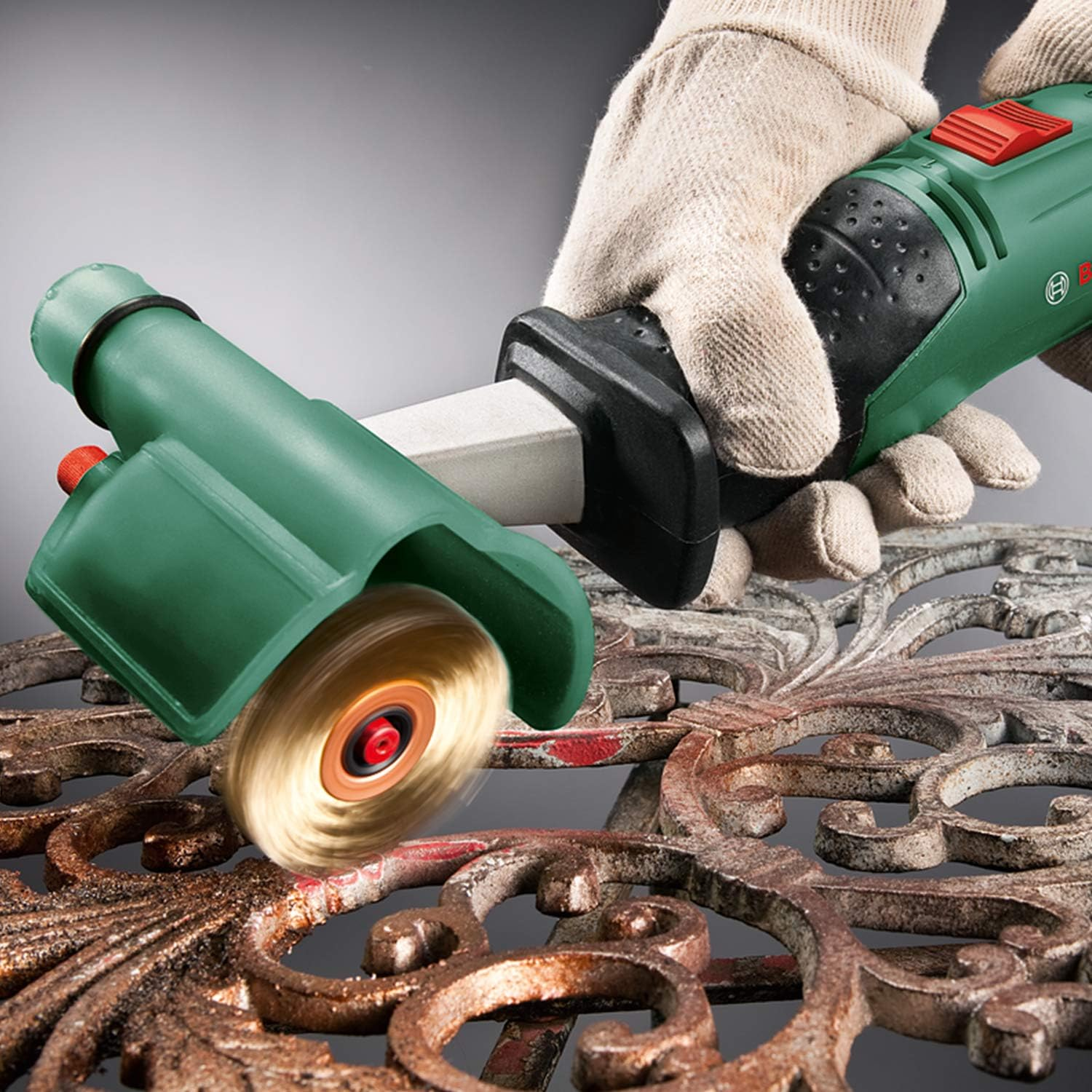 Bosch Texoro Sanding Roller (250 Watt, 3 Accessories, Accessory Box, in Box), Green image number 3