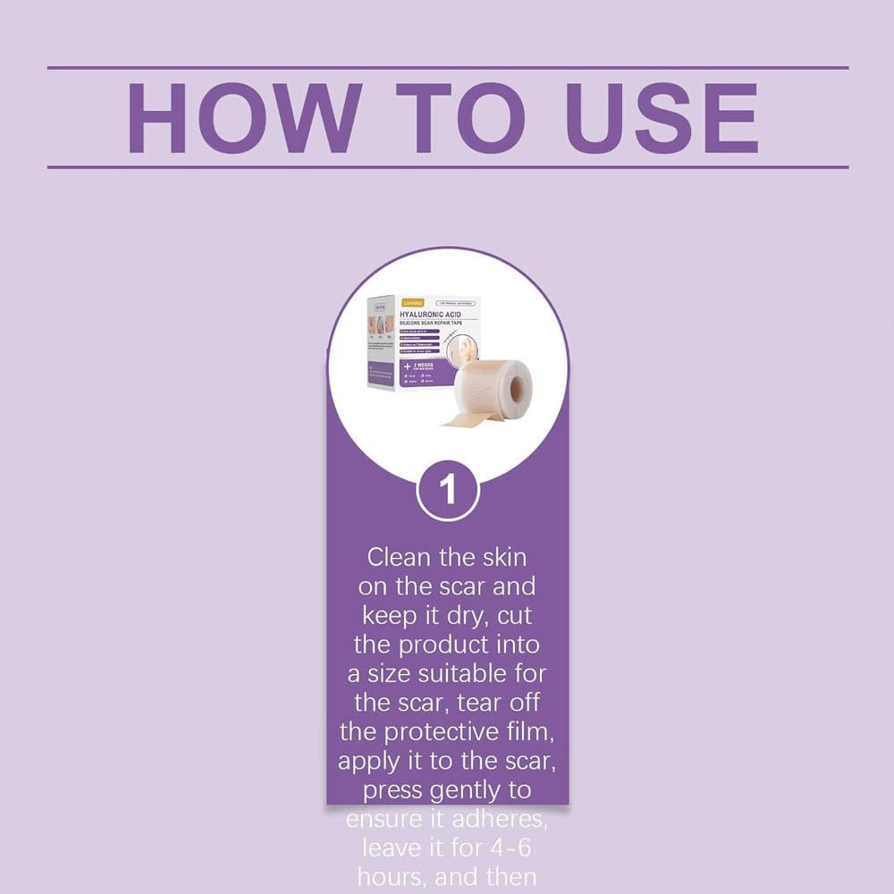 2Pcs Hyaluronic Acid Nano Repair Tape,Silicone Tape for Face Wrinkles,Reusable Sheets,For All Skin Types image number 4