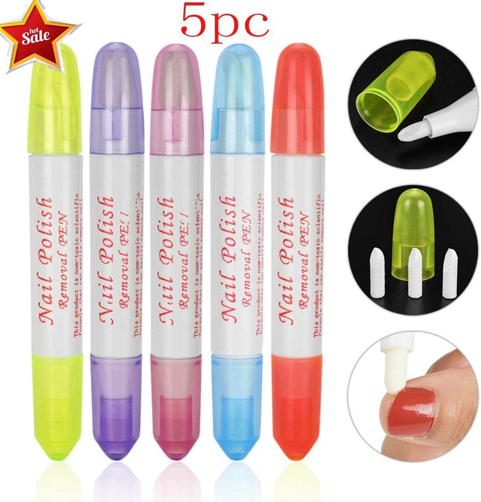 Segolike 5X Nail Art Corrector Pen Edge Cleanser Gel Polish Remover Manicure Cleaning image number 5