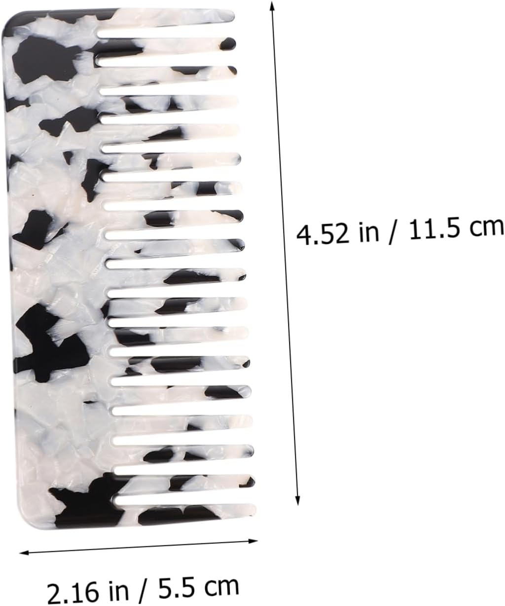 COMPUKAS Fashionable Anti-Static Wide Tooth Hair Comb Stylish Detangling Comb for Hair Types for Home Use and Salons image number 1