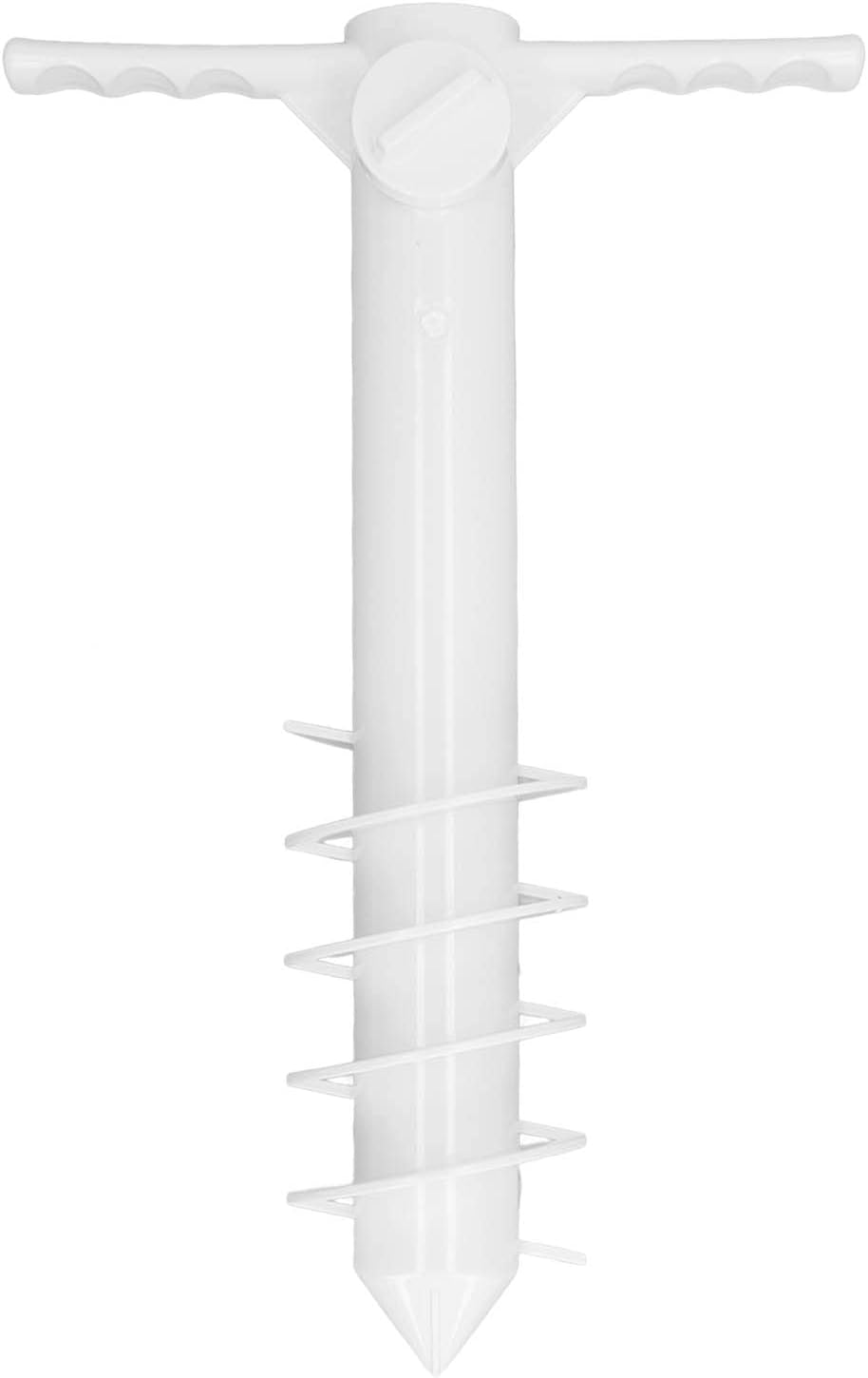 Beach Umbrella Anchor Strong Wind Resistant Heavy Duty Outdoor Umbrella Stand Holder with 5 Tier Screws Portable Umbrella Stand Holder for Beach