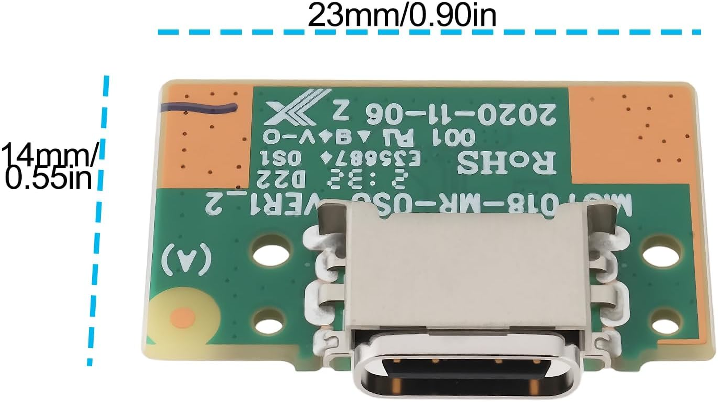 YINETTECH 2Pcs 14Pin Tablet Type-C Charging Port Board MID7018-MR-USB-VER1-2 for ONN 100026191 image number 1
