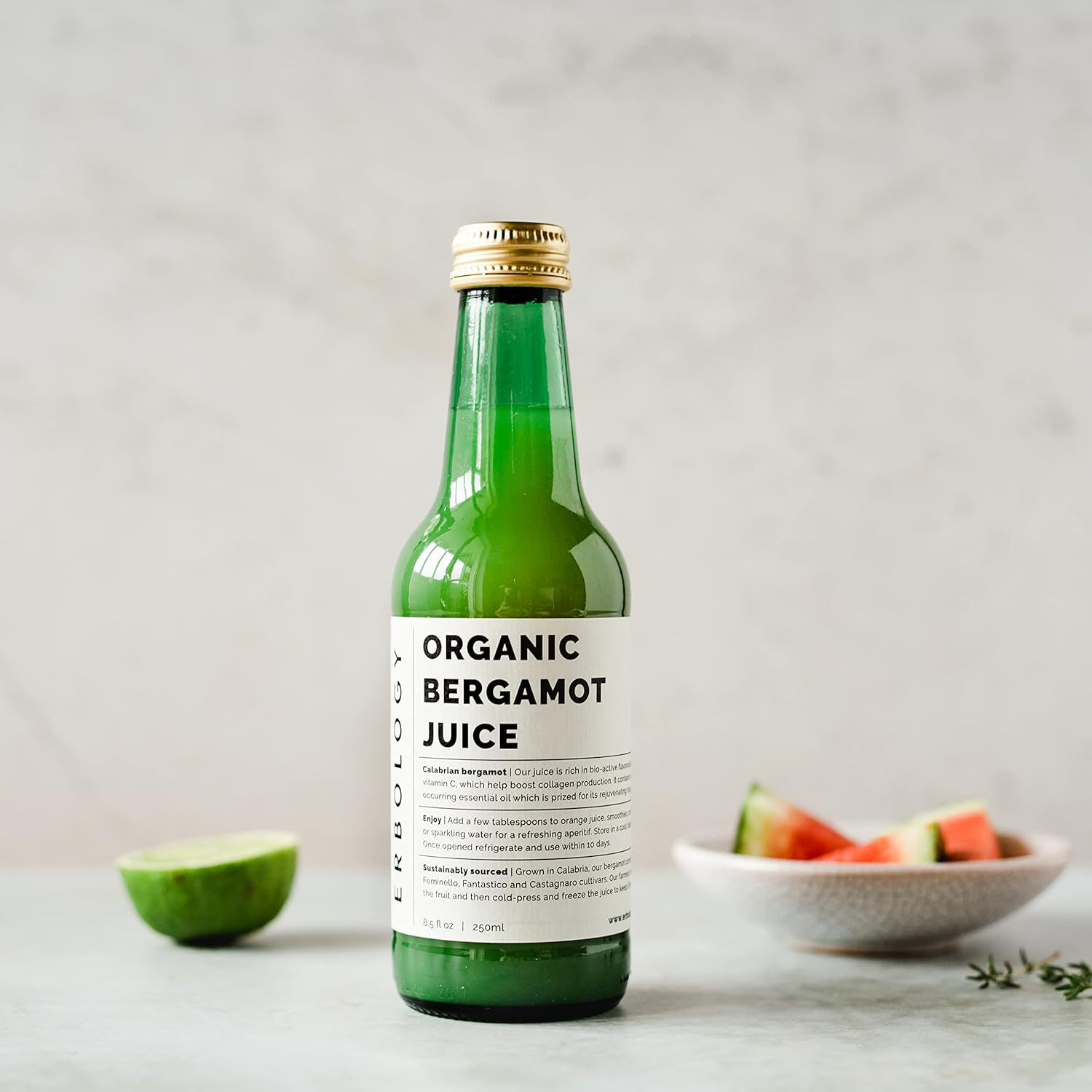 100% Organic Bergamot Juice 250Ml - Supports Immunity and Collagen Production - Rich in Vitamin C and Bioactive Flavonoids - Straight from Farm in Italy - Undiluted - No Added Sugar - Non-Gmo image number 4