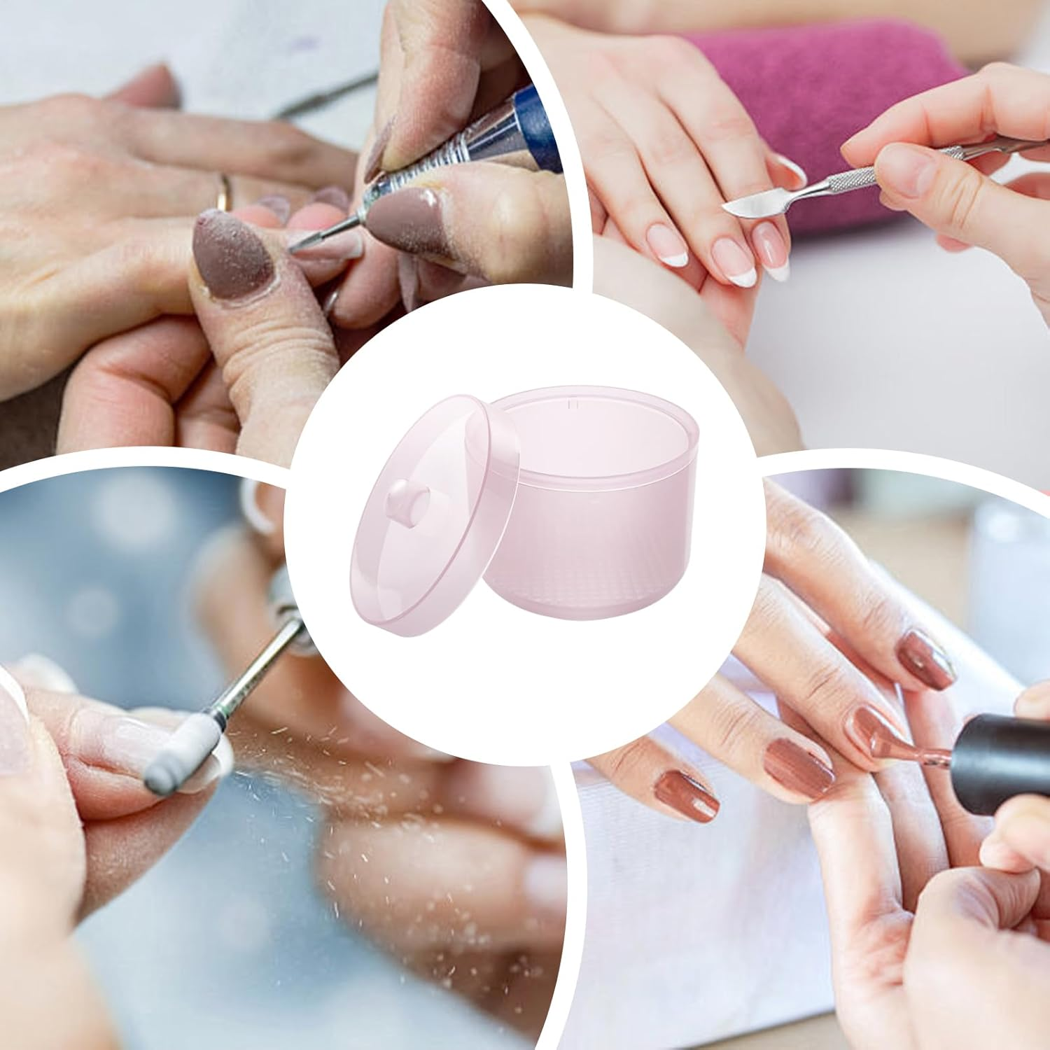 Nail Tool Sterilizer | Cleaning Container for Manicure,High Temperature Resistant Nail Tool Cleaning Box for Manicure, Pedicure, Home, Travel image number 5